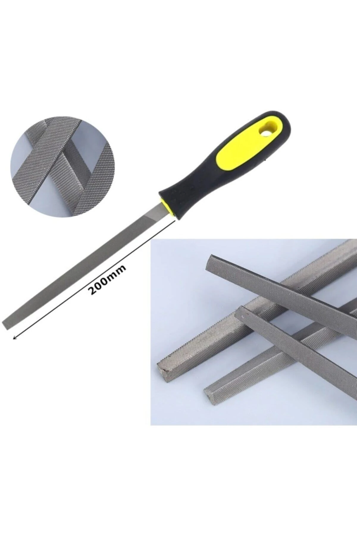 3 Gen 32 Cm Saplı Eğe Metal Ahşap Eğe Plastik Saplı Yüksek Kalite Üçgen