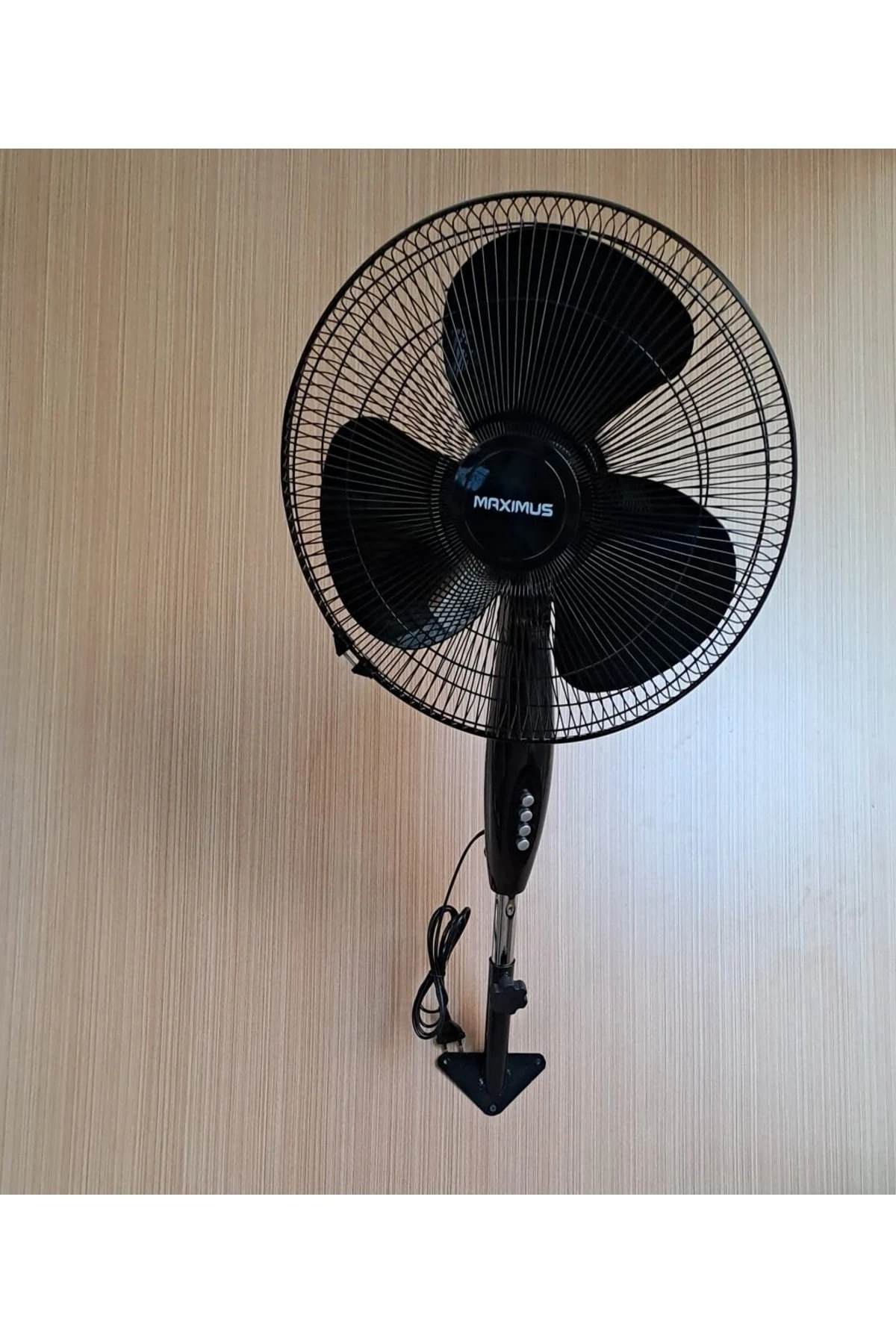 Duvar vantilatörü Hava Pervanesi Döner Kafa Duvar Montajlı hava fani 40CM 60W Siyah