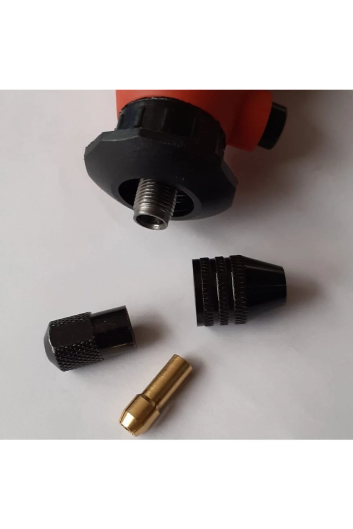 Atlas 135 G Mini Taşlama Gravür Makinası Mandren Att 135 G Kısa Kuyruk Otomatik Mandrel 3 Çeneli