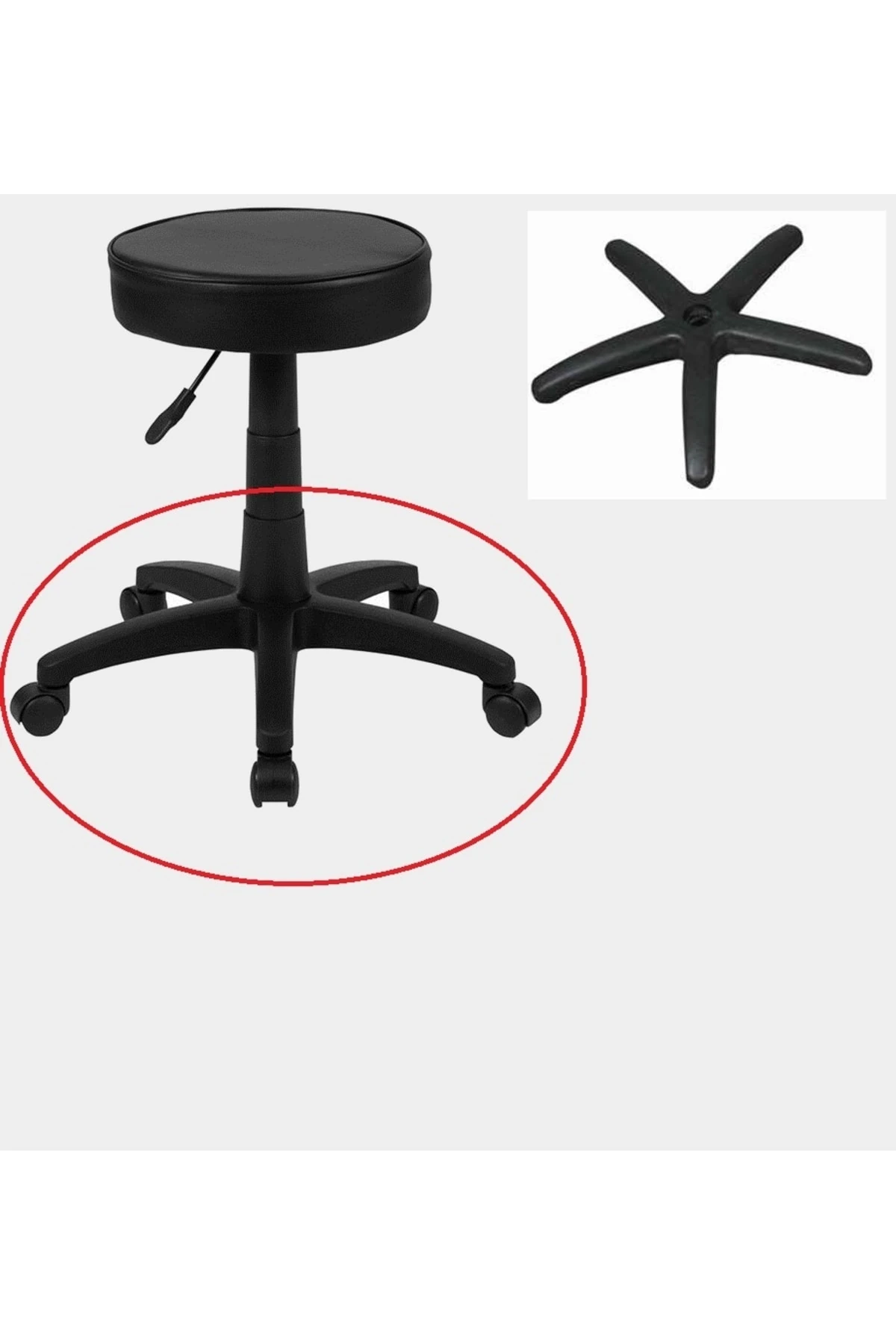 Ofis Koltuğu Için Yıldız Ayak Ahtapot Koltuk Ayağı Üniversal