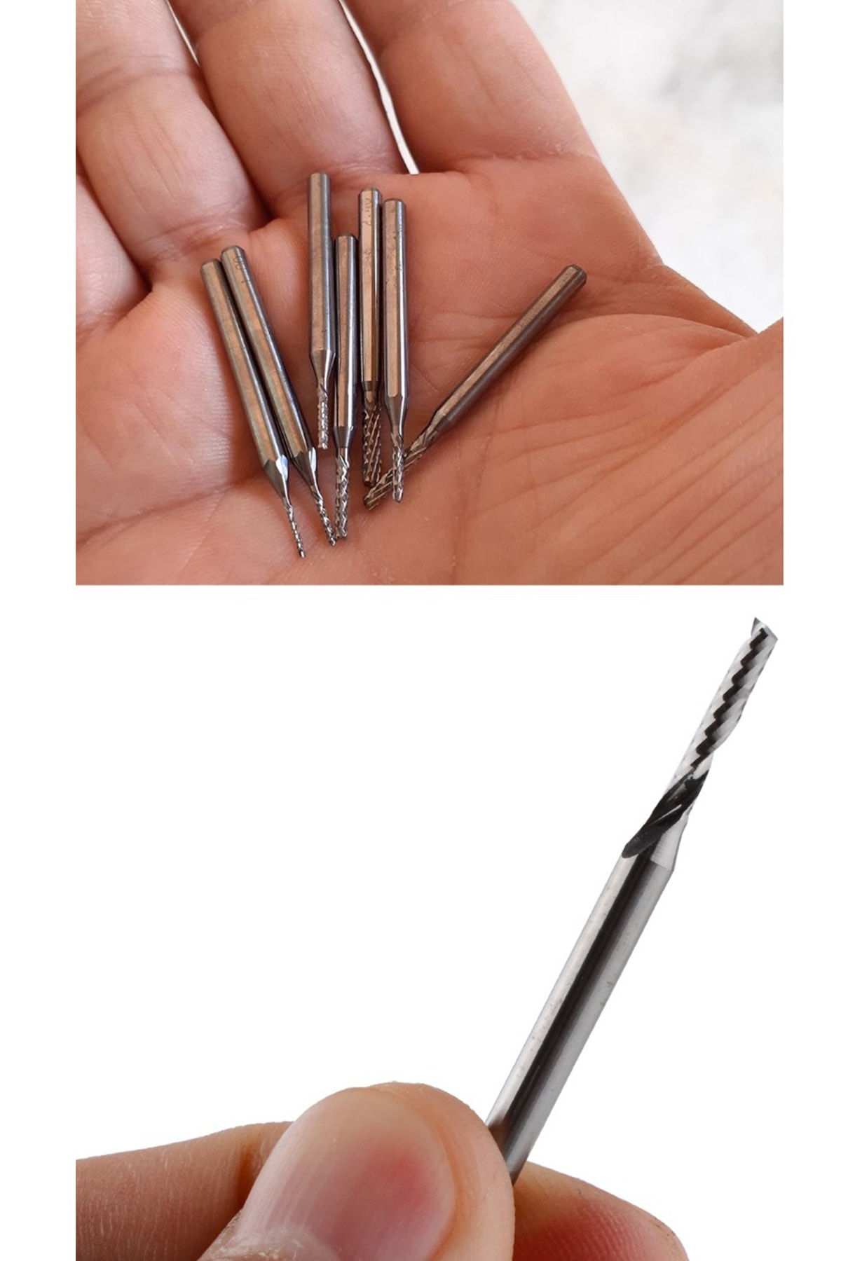 Carbide Yönlendirici 2.4 Mm 2.0 Mm Bit End Mill Freze Cnc Karbür Ucu Kesici Ahşap Ve Alüminyum M