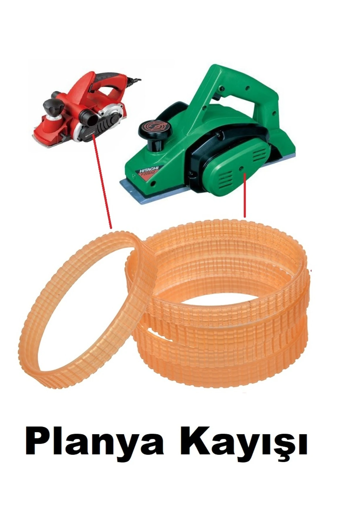 Elektrikli El Planyası Kayışı Ahşap Rende için Motor bıçak arası Kayış 220-10mm üniversal triger bel