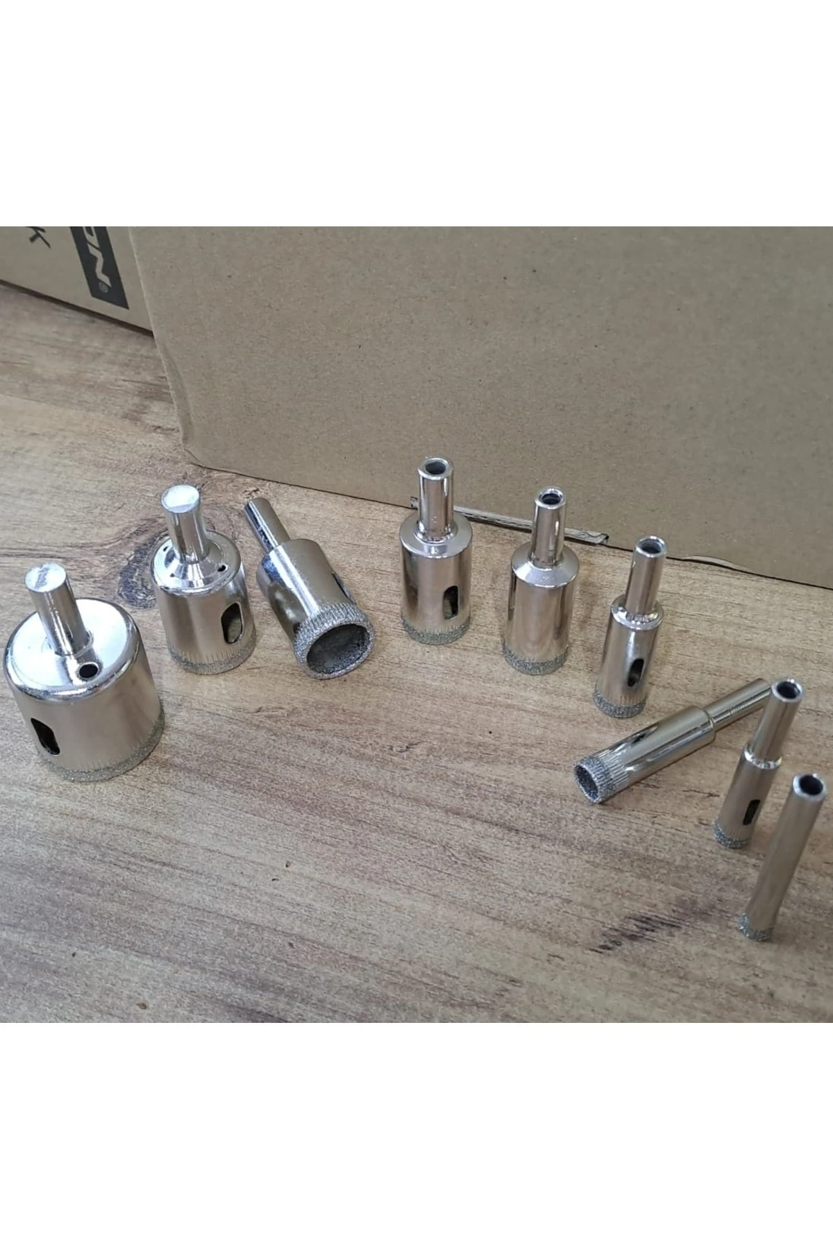 Cam Fayans Mermer Granit seramik porselen Yuvarlak Delik delme panç Seti Elmas Uç 6-30mm 9 parça