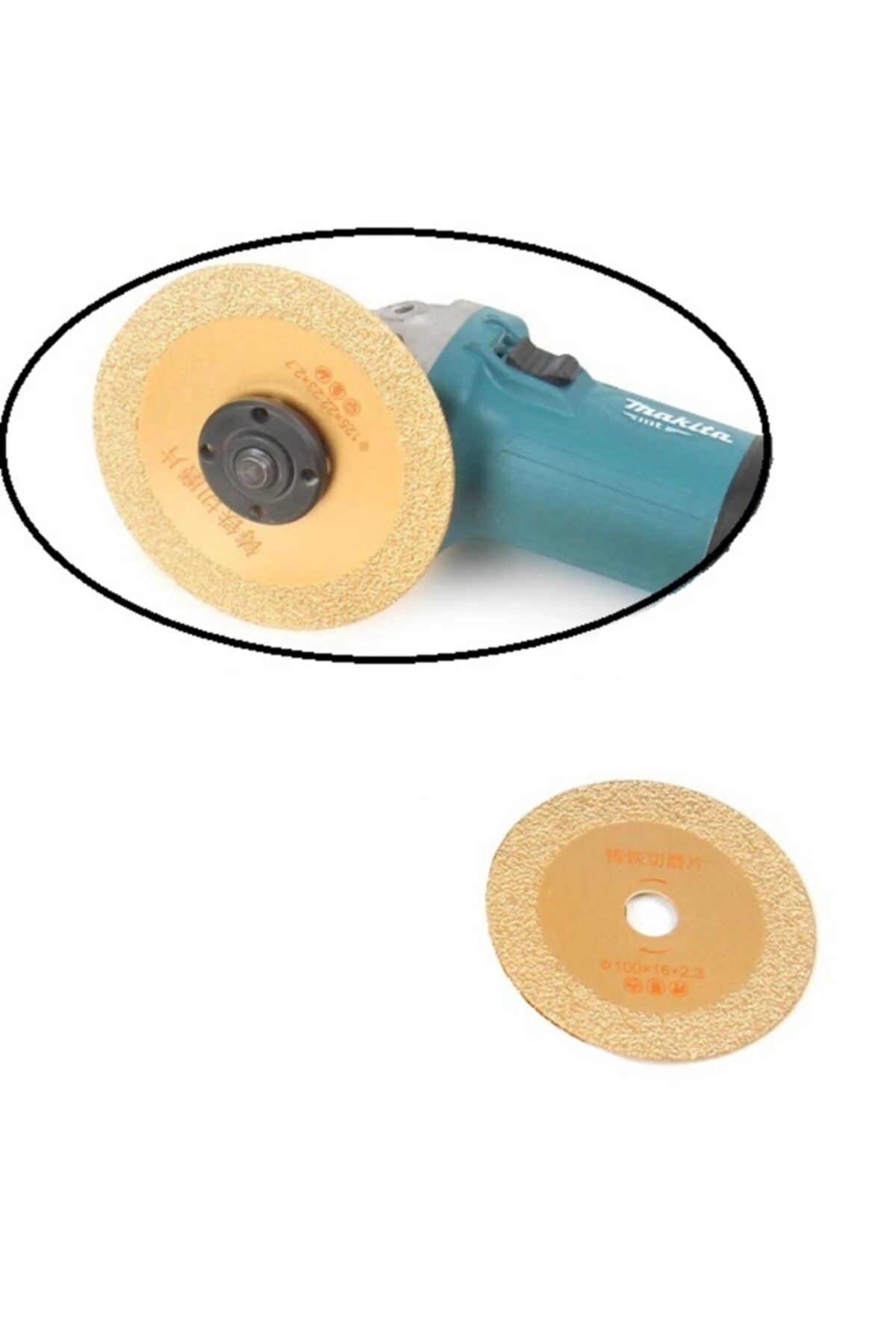 Cam Mermer Seramik Fayans Kesme Elmas Diski Ince Hassas Kesim 100mm Aşındırma Titanyum Elmaslı Disk