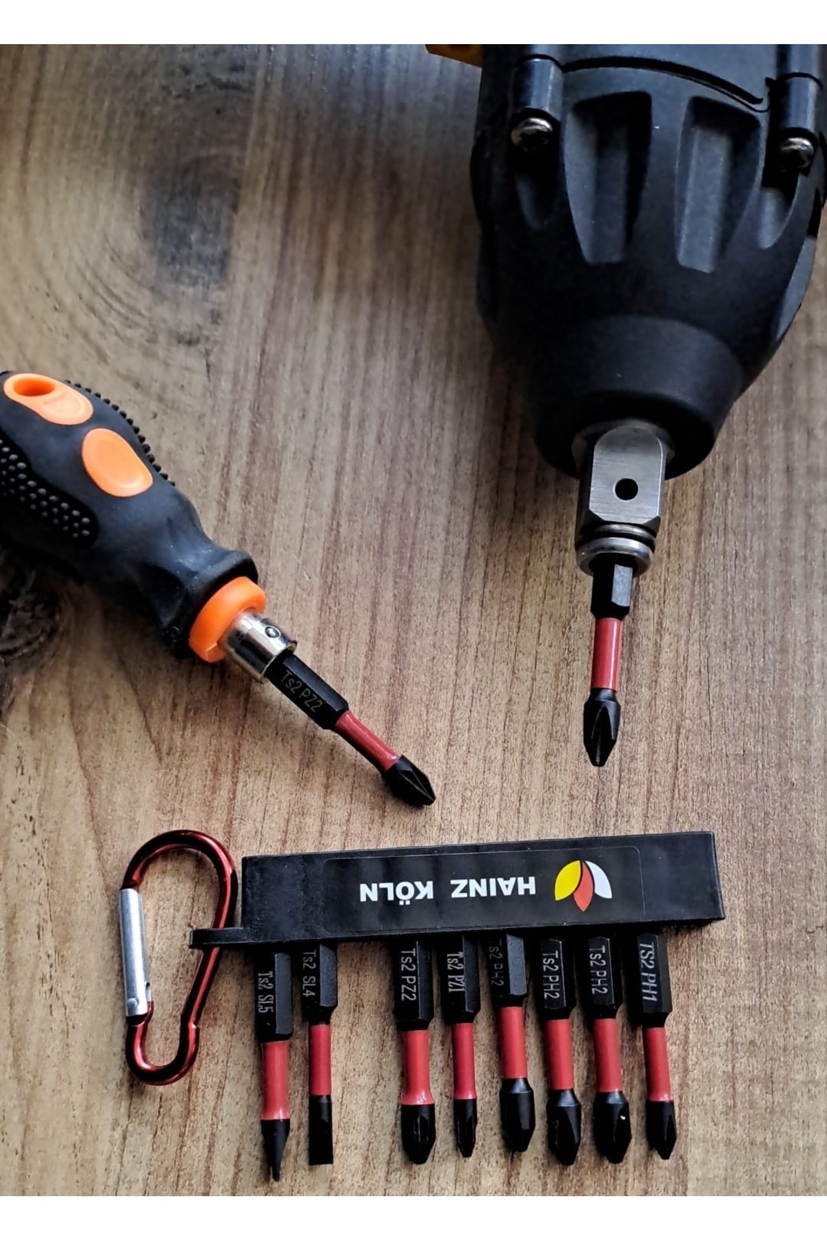 Bits Uç Matkap Ucu Tornavida Ucu Vidalama Ucu Yıldız Profesyonel 10 Lu Ph2 Pz2 Anahtarlıklı