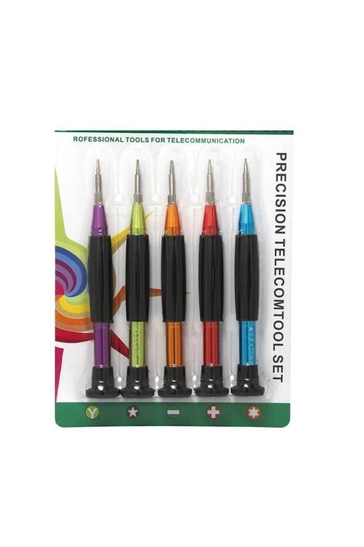 5 Parçalı Saatci Telefoncu Tornavida Tamir Takımı Seti Gözlük Mini Düz Yıldız Alyan T5 T6