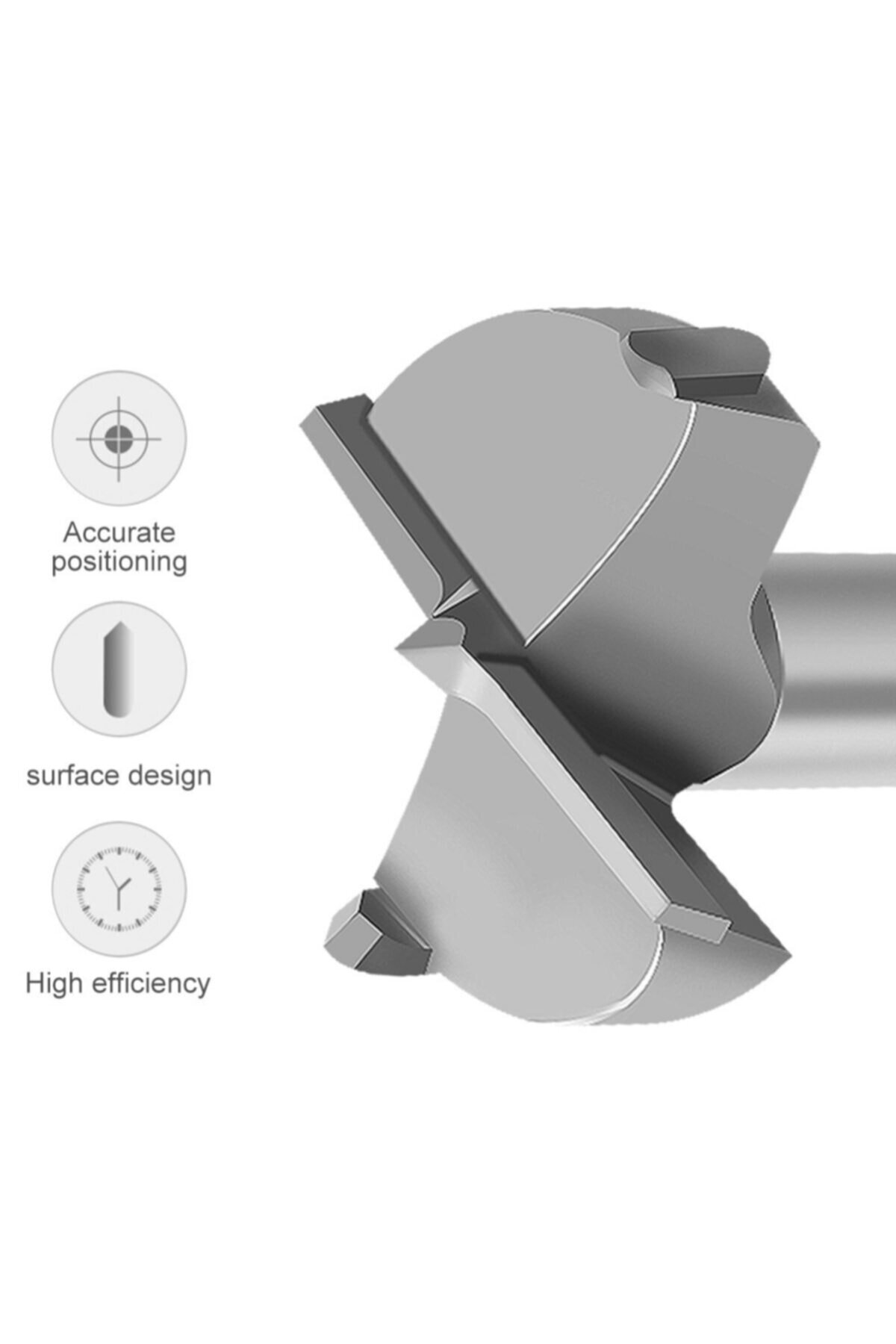 Tas Mum Saksı Yuva Açmak Için Ahşap Freze Pancı 90mm Panç Matkap Ucu
