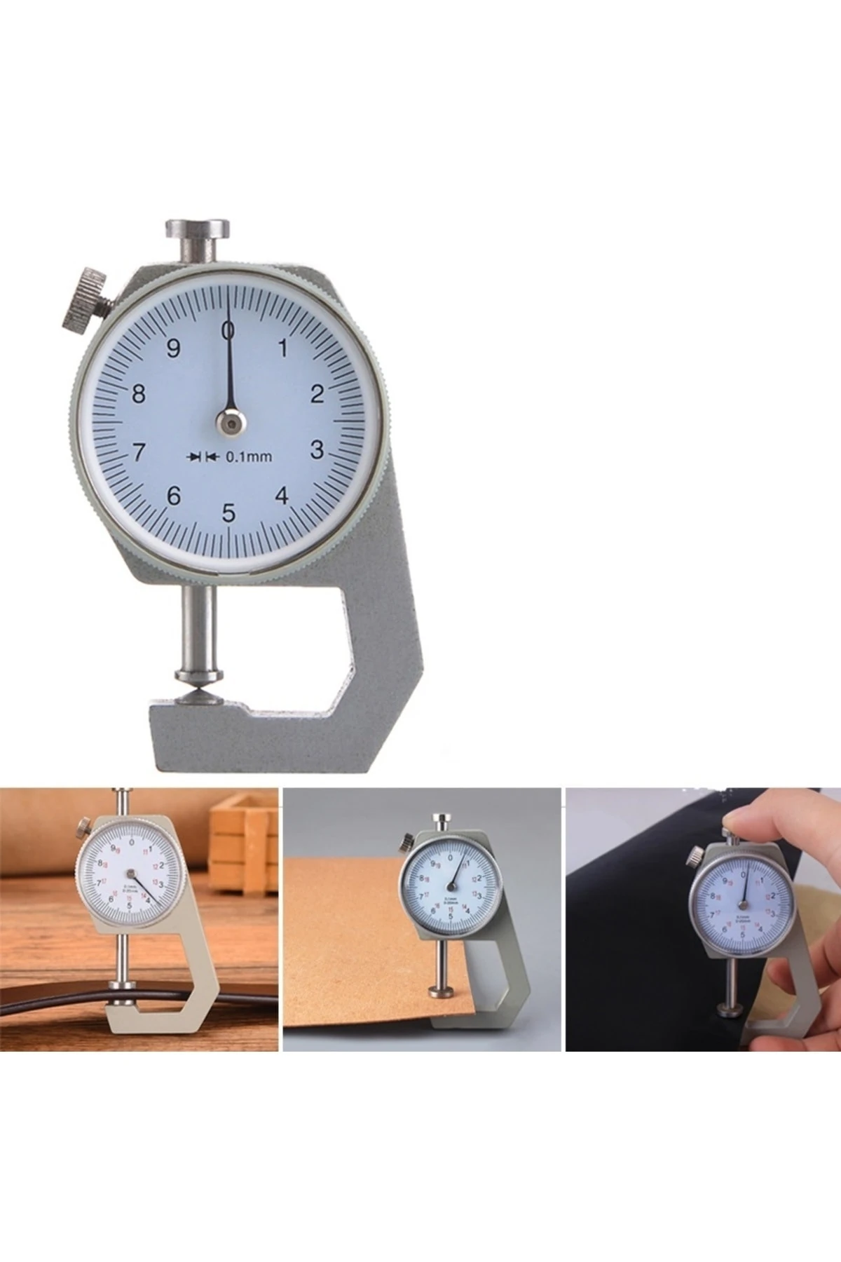 Mekanik Mikrometre Kalınlık Ölçer Hassas ölçüm kumpas 0-10 mm 0.01 mm ölçme