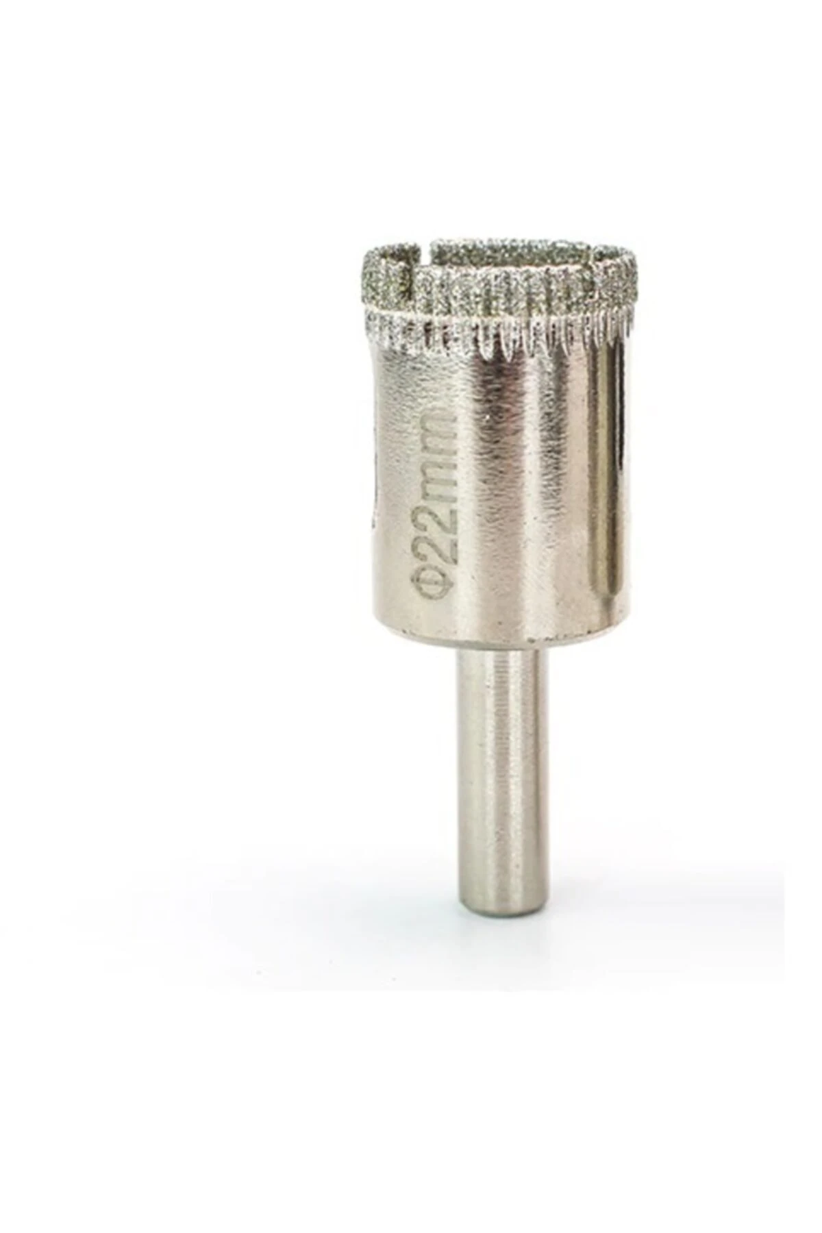 Mermer Granit Fayans Porselen Cam 22mm Yuvarlak Delme Pancı Elmas Uçlu Delik Açma Karot Matkap Ucu