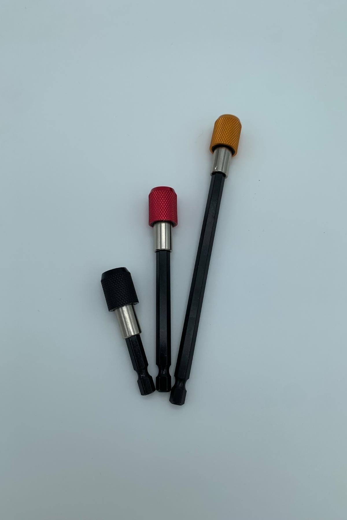 1/4 Bits Hex Altıgen Uçlu Uzatma Adaptörü Mıknatıslı Vidalama 3lü Set 6 10 15 Cm