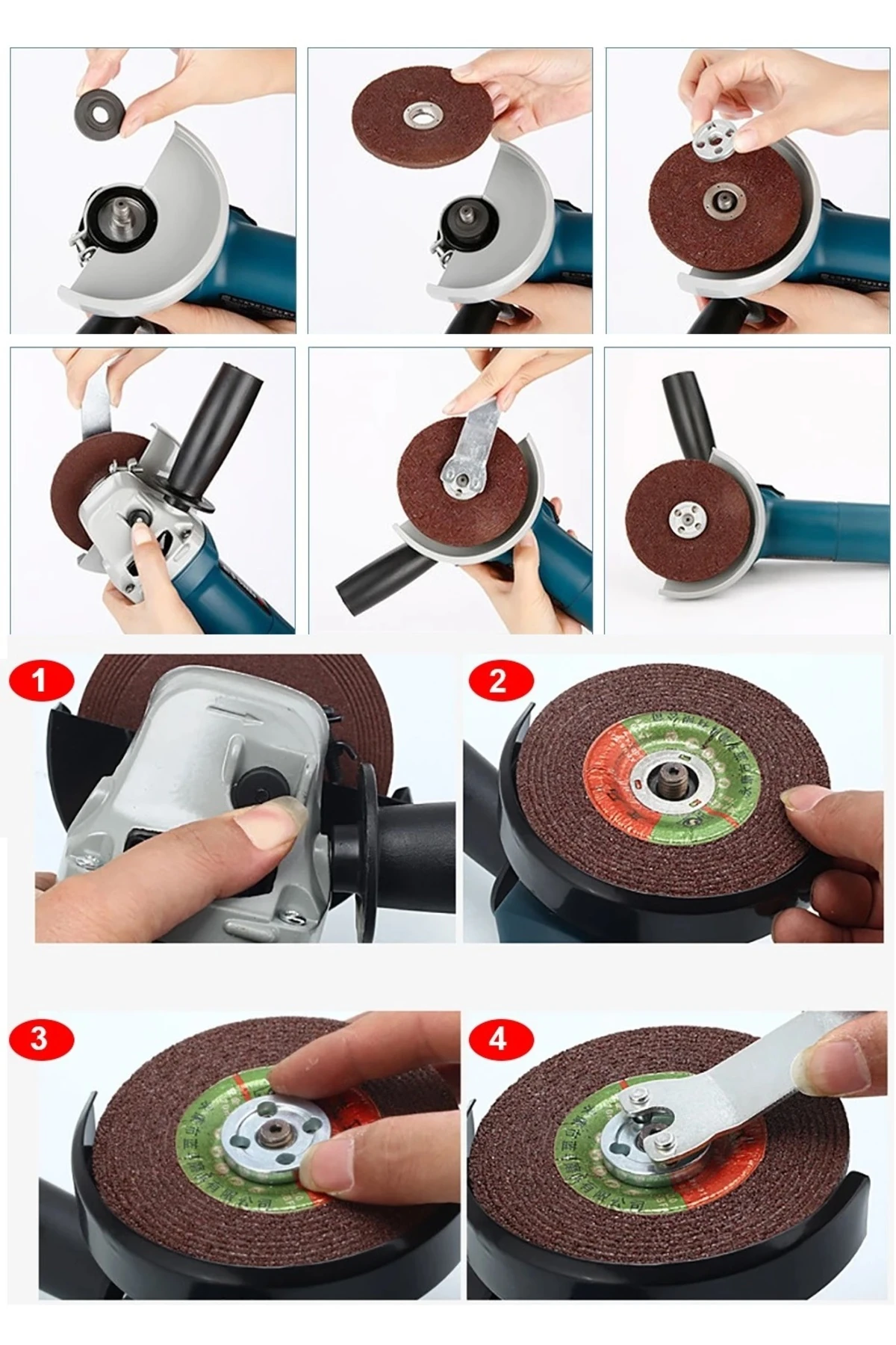 Avuç Taşlama 900w 115mm 11000 rpm spral taşlama makinesi anahtarlı slikon kordonlu anahtarlı