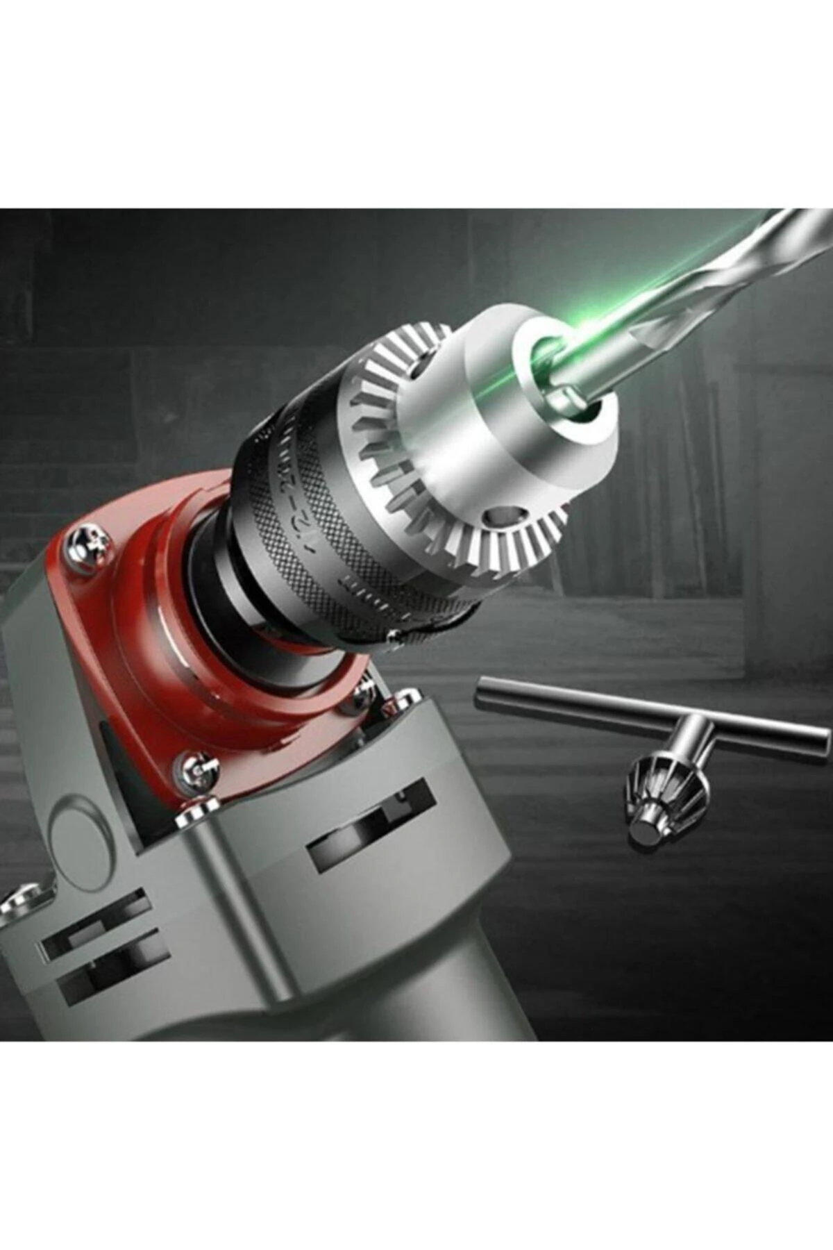 Avuç Taşlama Spiral Makinesini Mandrenli Matkaba Dönüştüren Adaptörlü Çelik Mandren Anahtarlı