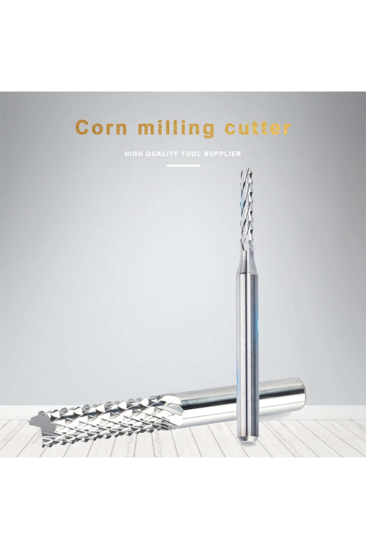 Carbide Yönlendirici Bit End Mill Freze Cnc Karbür Ucu Kesici Ahşap Ve Alüminyum 2.4mm
