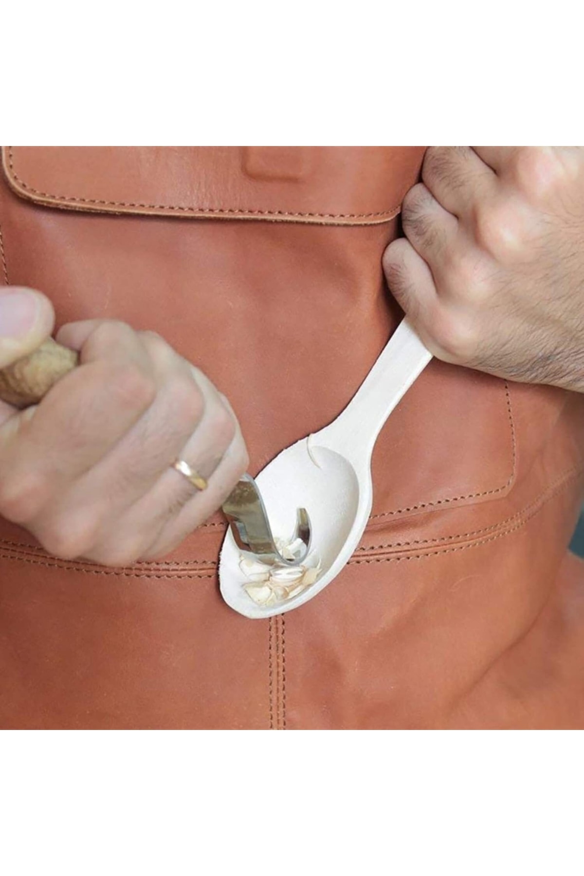 Ahşap Oyma Alet Seti Kaşık Kuksa Oval Düz Oyma Yontma Bıçağı Seti 2 Parça