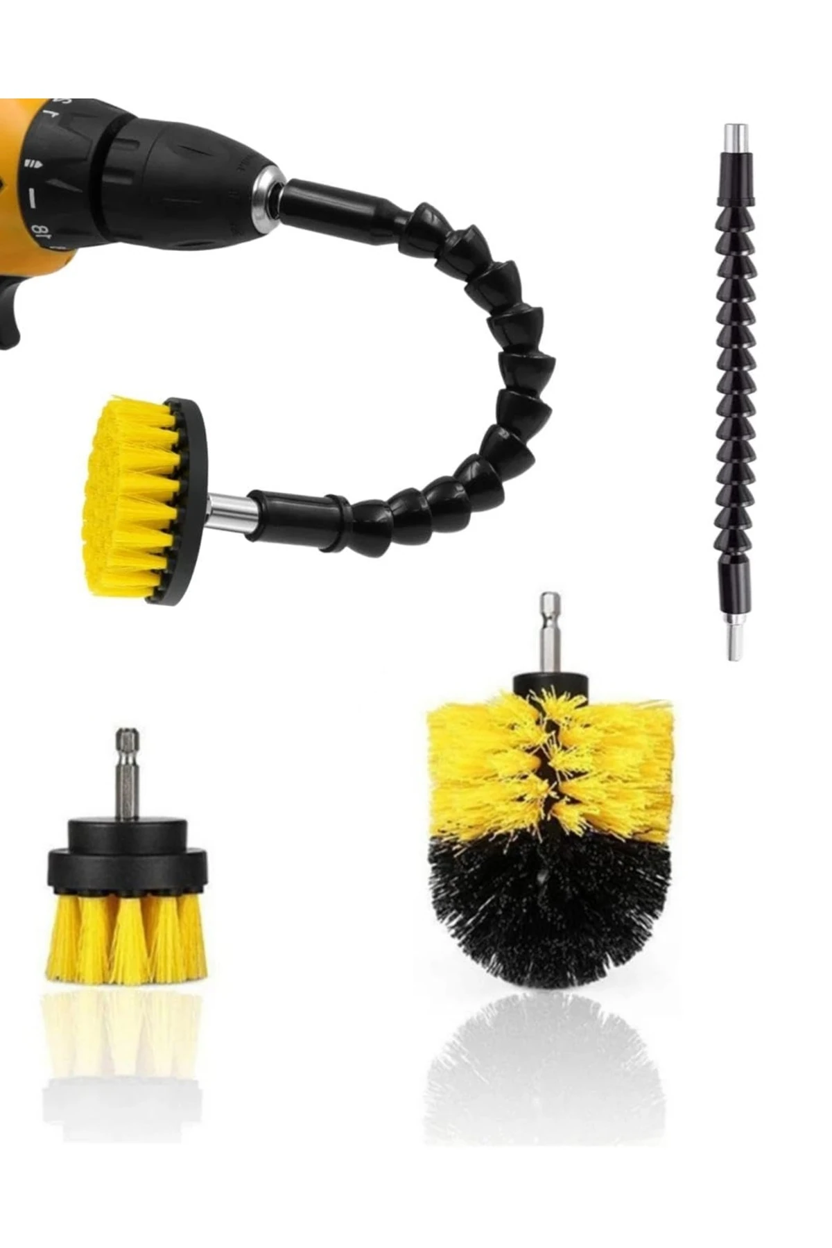 oto araç detaylı temizlik 8li fırça seti iç dış detaylı temizlik fırça takımı ıslak kuru temizlik