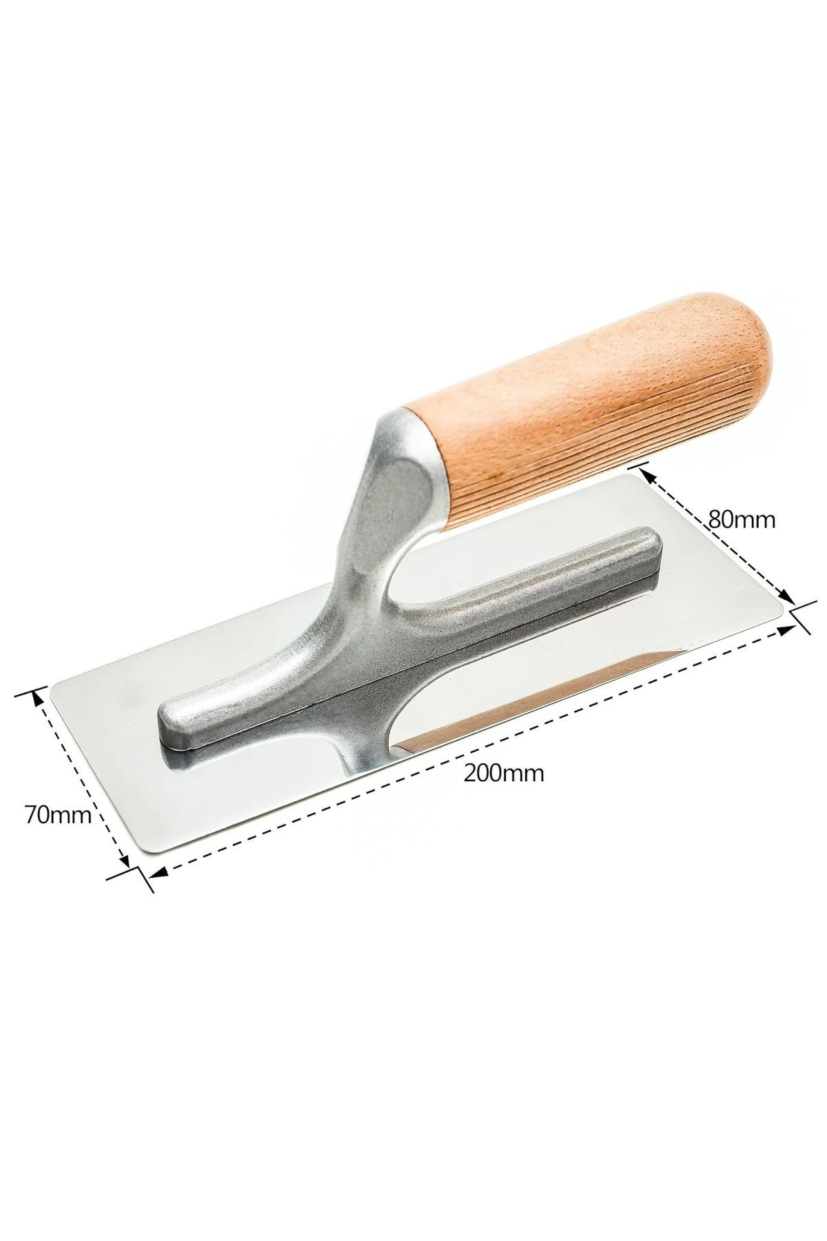 Alçı Kaleterasit Malası Ahşap Saplı Çelik Sıyırma Düzeltme Temizleme Sıvacı Harç Sonlama Malası