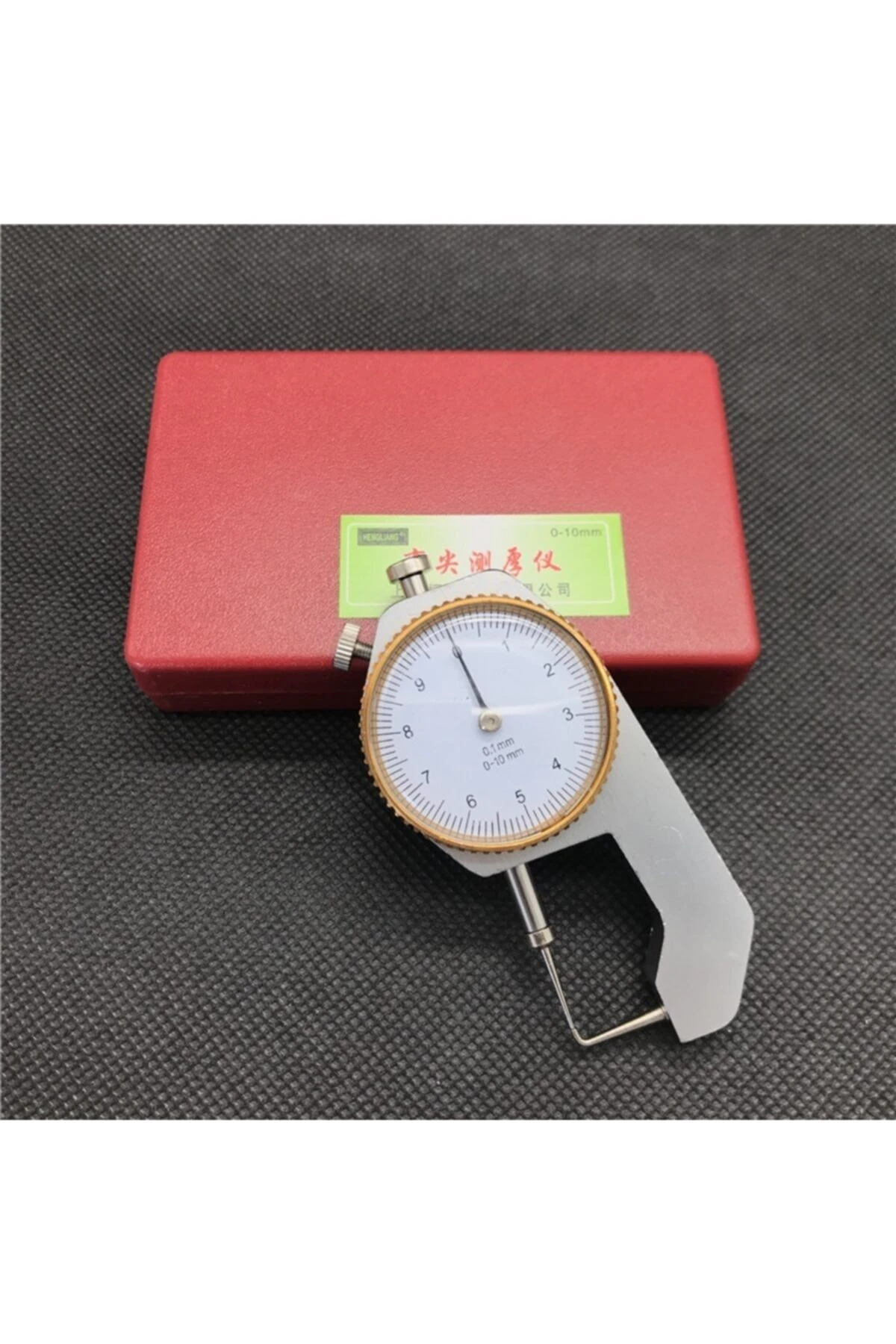 Kalınlık Ölçer Mikrometre Kumpas 0,1mm Hassas Kompratör Metal Profil Ölçme Saat Laboratuvar Ekipmanı