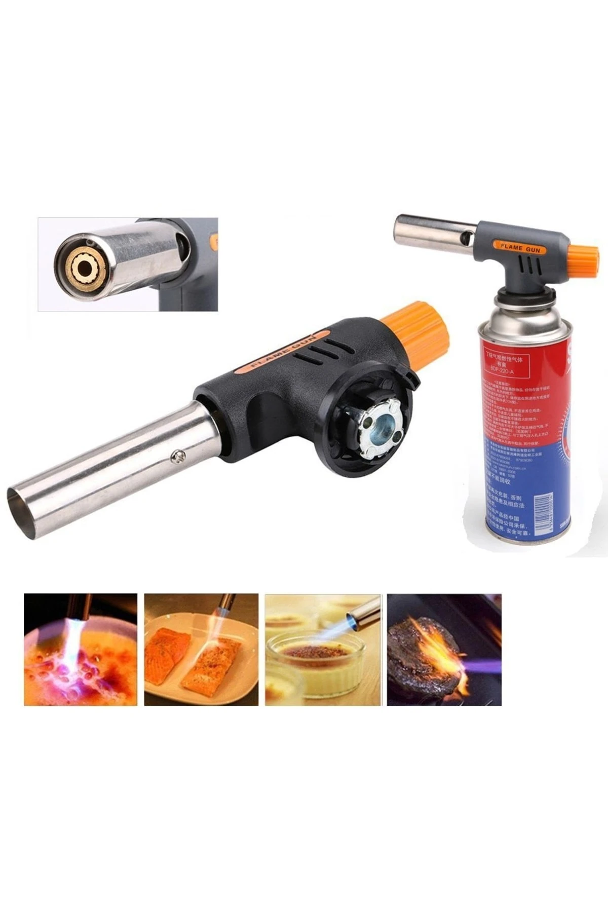 Torch Kafa Tüm Çakmak Gaz Tüplerlerine Uyumlu Torch Pürmüz Alevli Çakmak Pürmüs Üniversal Kafa