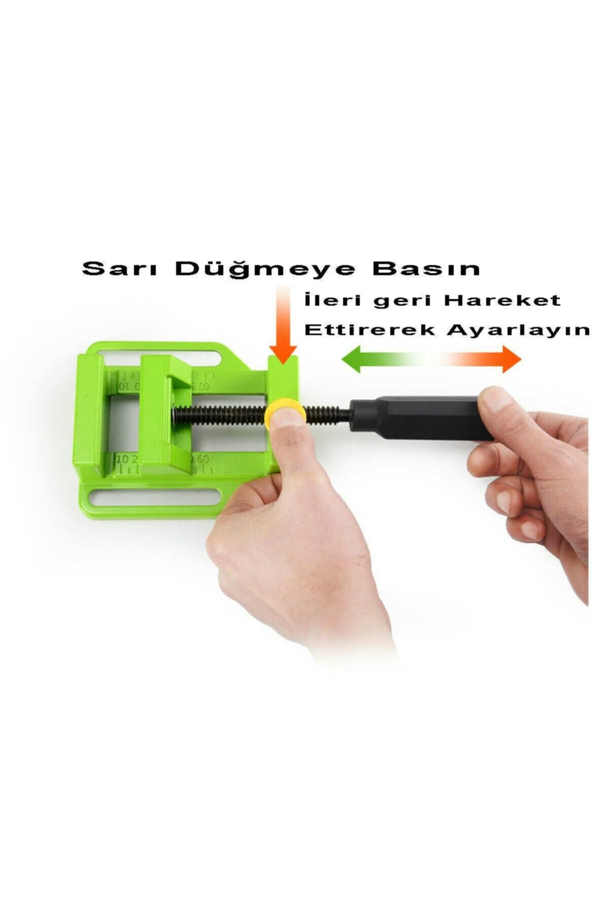 Kalıpcı Delme Zımparalama İçin Düz Çeneli Masa Tezgah Matkap Mengenesi
