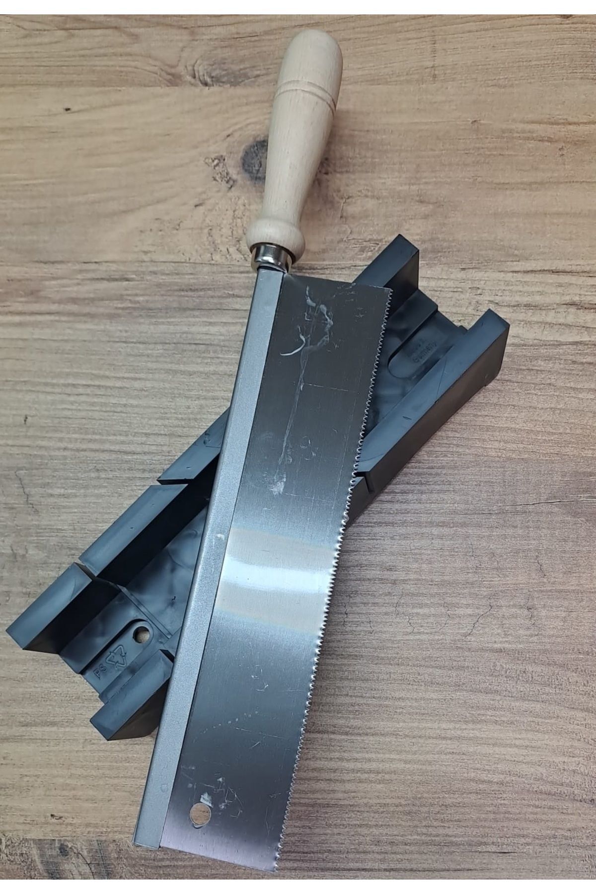 Gönye Köşe Kesim Kutusu Marangoz Hobi 90 45 Dereceli Kesim Aparatı Eğik Kesme Kılavuzu