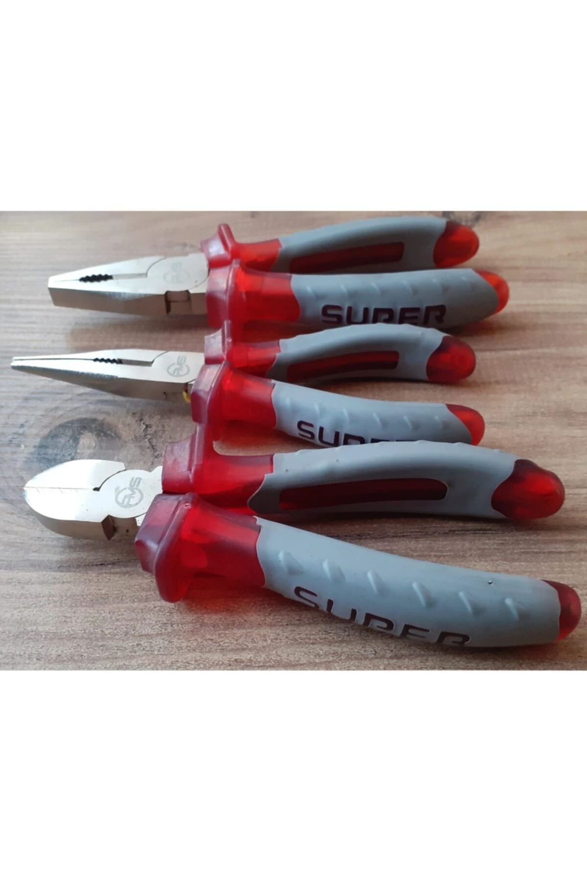 Pense Yan Keski Seti Manyetik Düz Yıldız Tornavida Kontrol Kalemi Takımı 6 Parça Izoleli Set