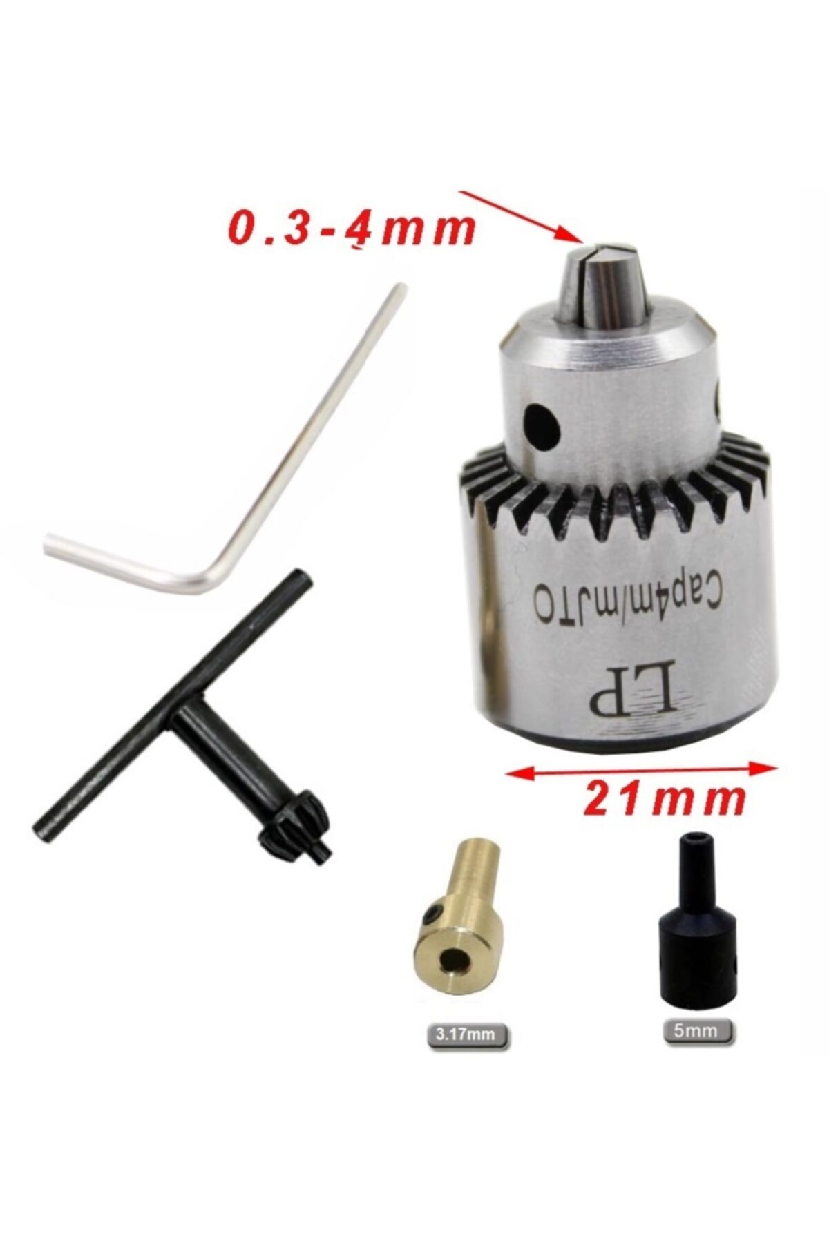 Motor Için Anahtar Sıkmalı Mini Mandrel 4mm Mandren Okul Proje Ödev Hobi 3.2mm 5mm Profesyonel