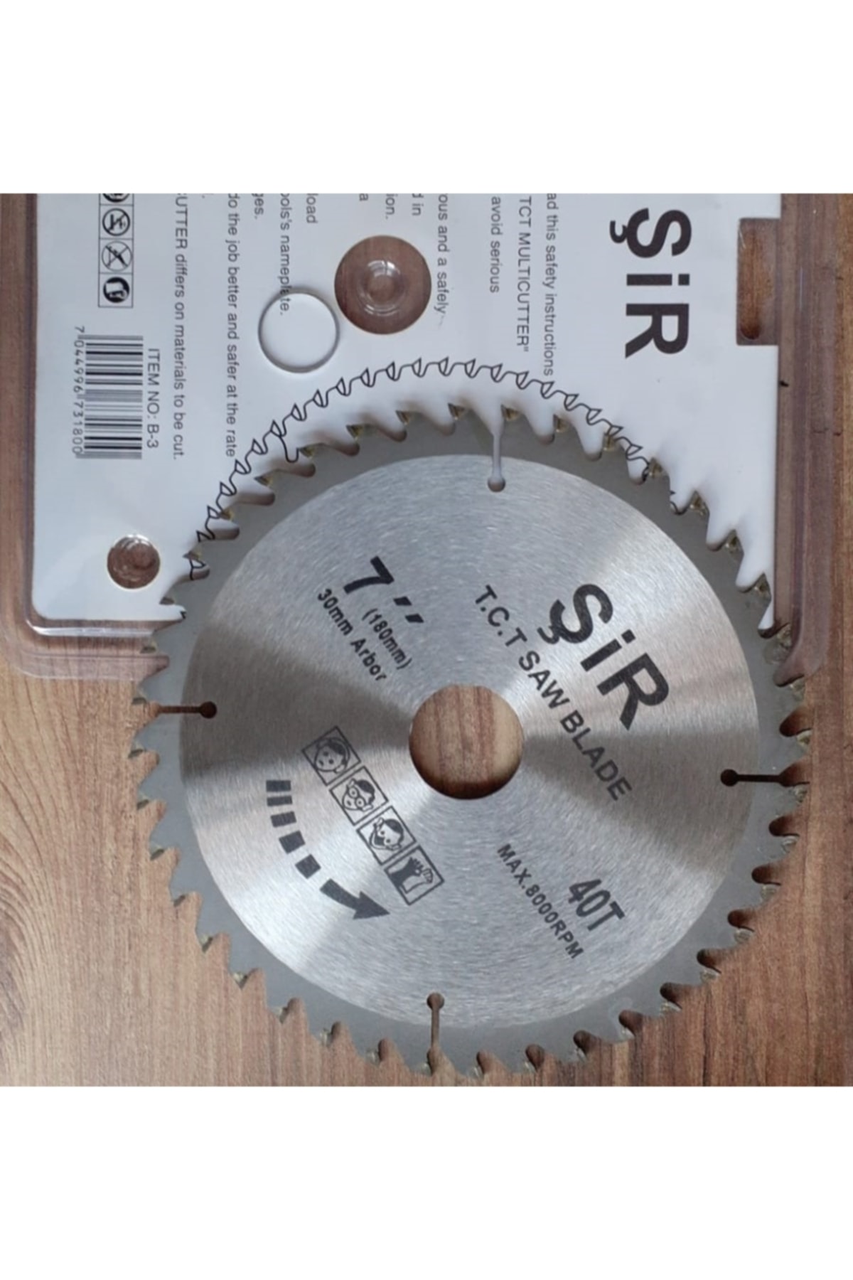 180mm ve 115mm Ahşap Sunta Kesme Diski Elmaslı Turbo Kesici Daire Testere Tct Blade 2li Set