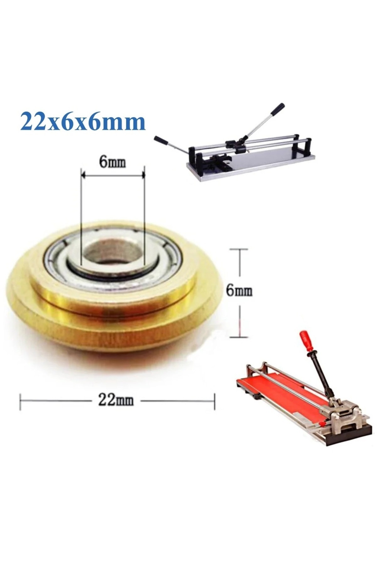 Fayans Kesme Makinesi için Karbon Elmas Tekerlek Kesici Disk Yedek Tekelek 22mm
