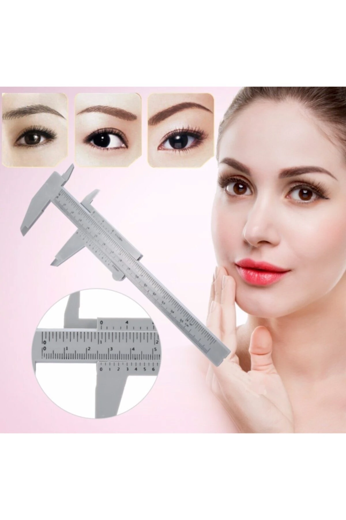 Hassas Mekanik Plastik Kumpas Inc Mm Ölçüm Kalınlık Derinlik Çap Ölçer Paslanmaz 150mm Beyaz