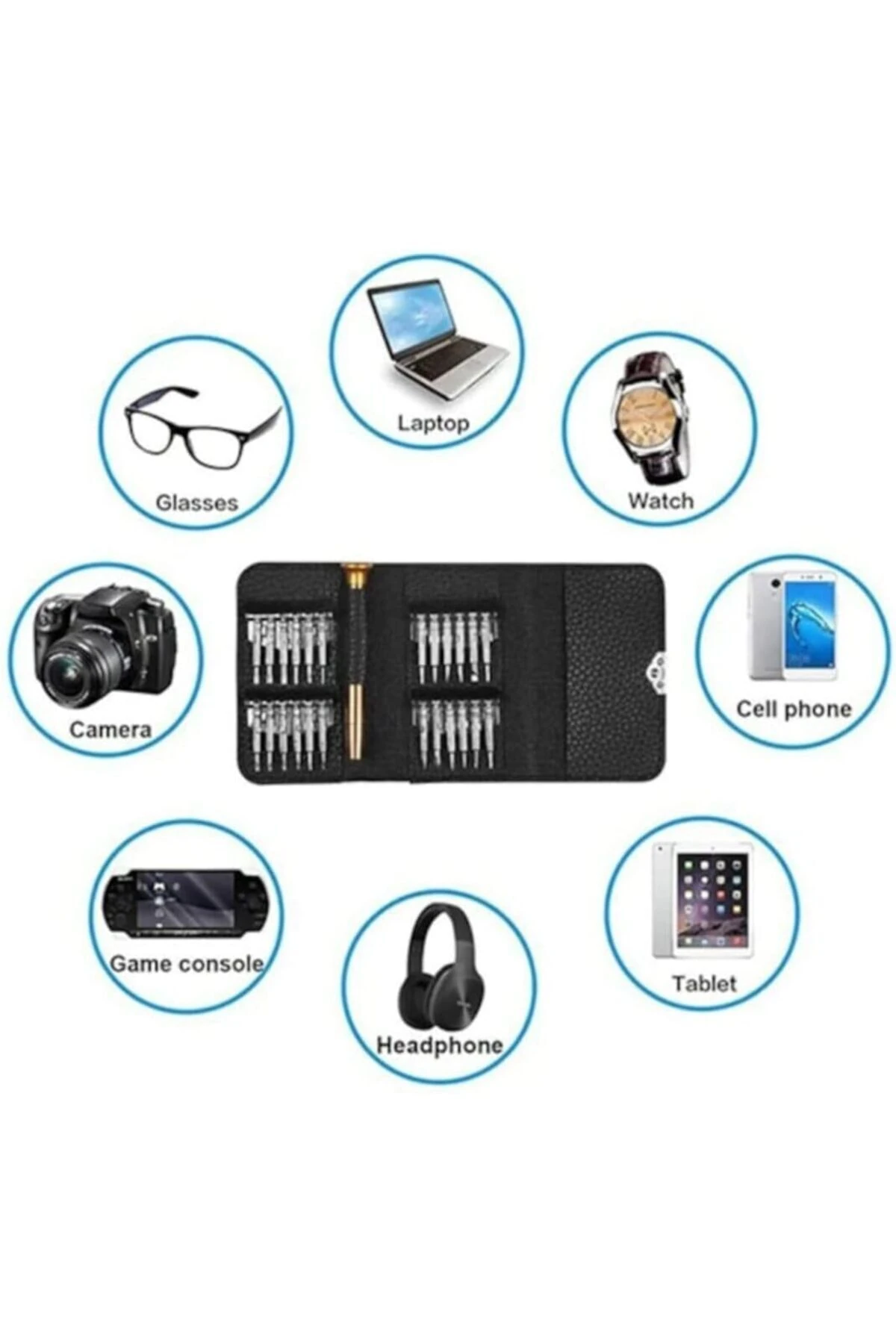 Mini Hassas Tornavida Seti Cep Telefonu notebook saat saatçi Torx Altıgen Yıldız Saatci tamir seti