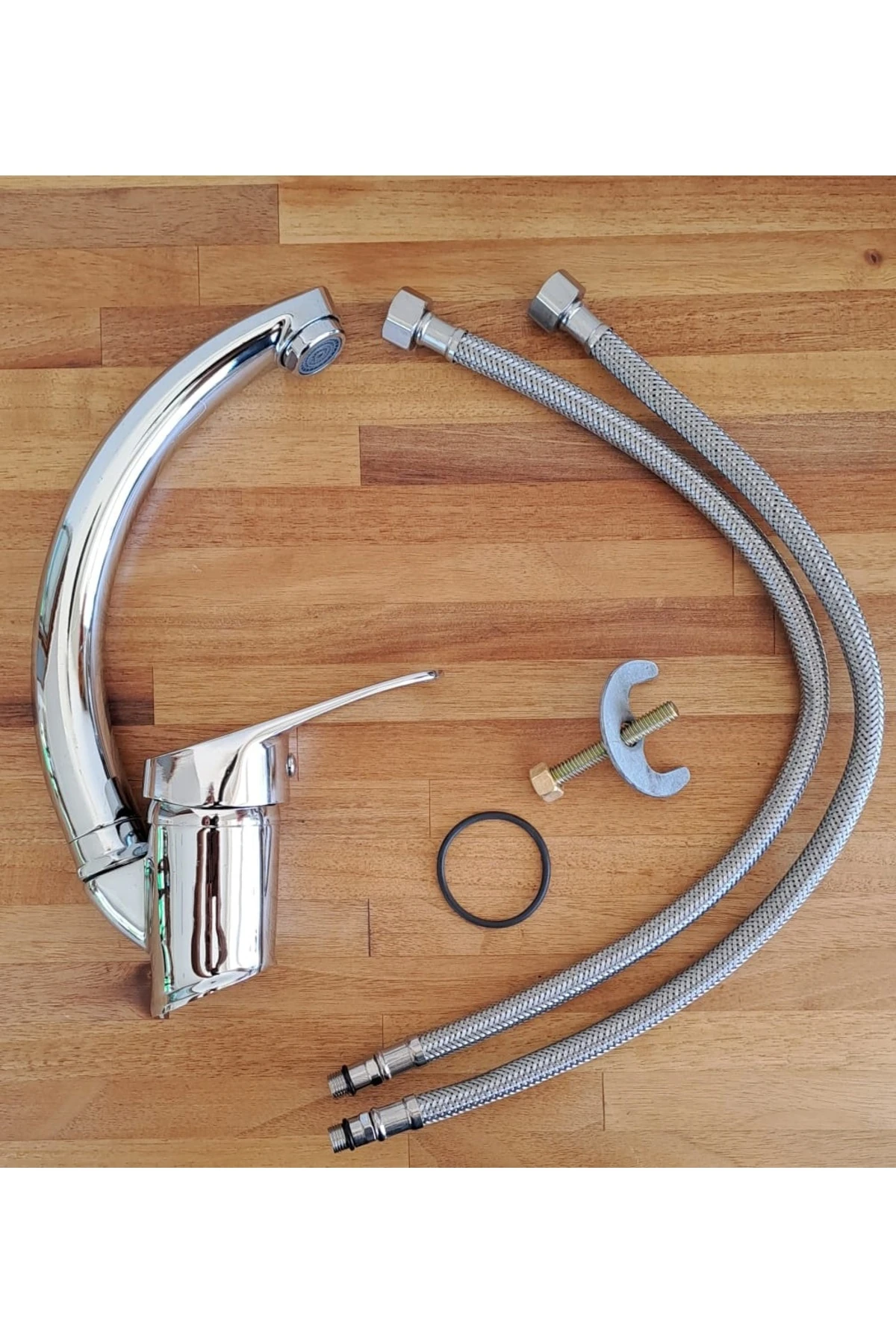 Mutfak eviye Lavabo Banyo Batarya Seti Tasarruflu musluk çeşme 3 Parça pirinç Takım