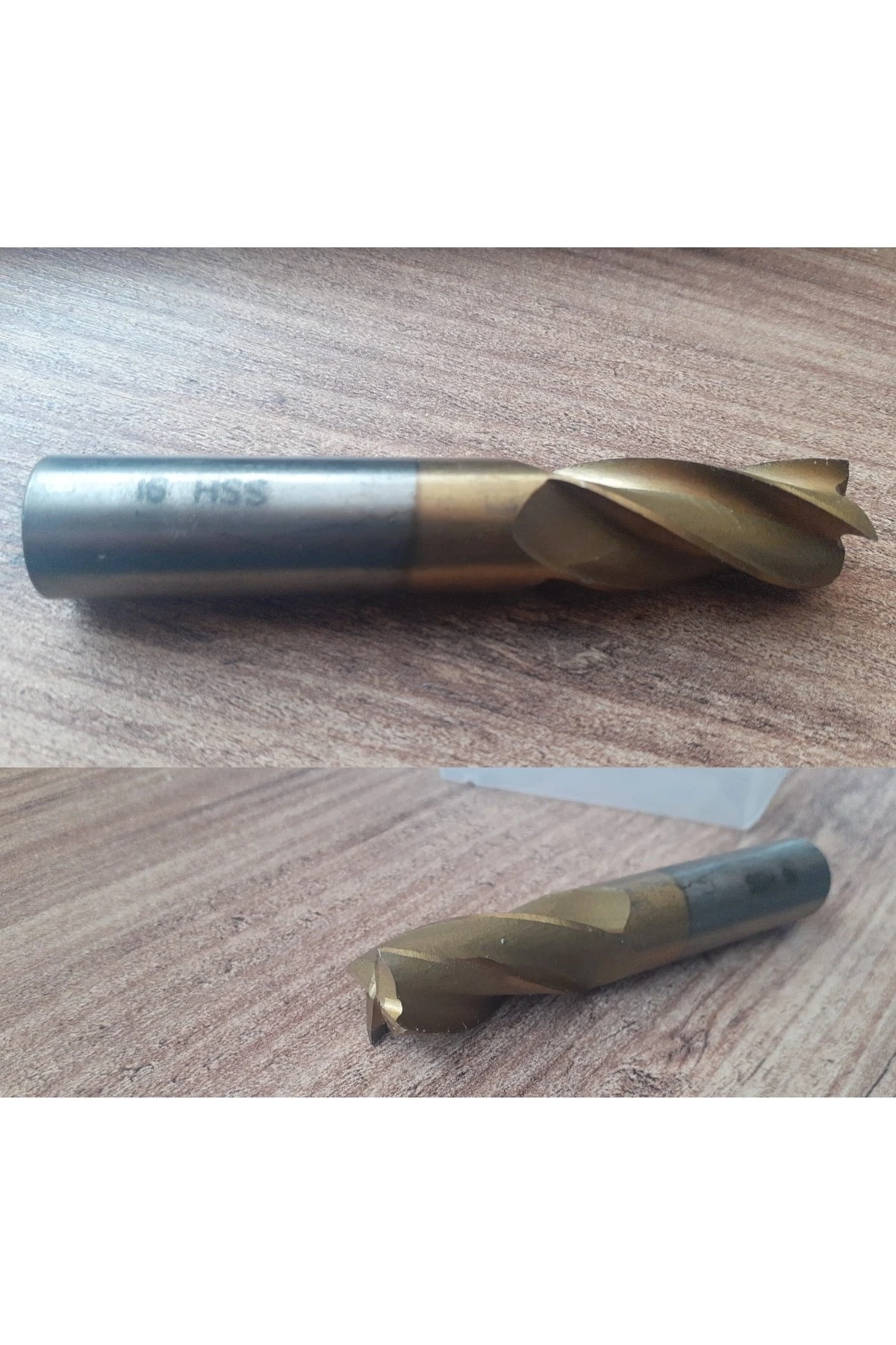 Hss Freze Ucu Cnc 4 Fülüt Titanium Oyma Delme Kesici Uç 16mm