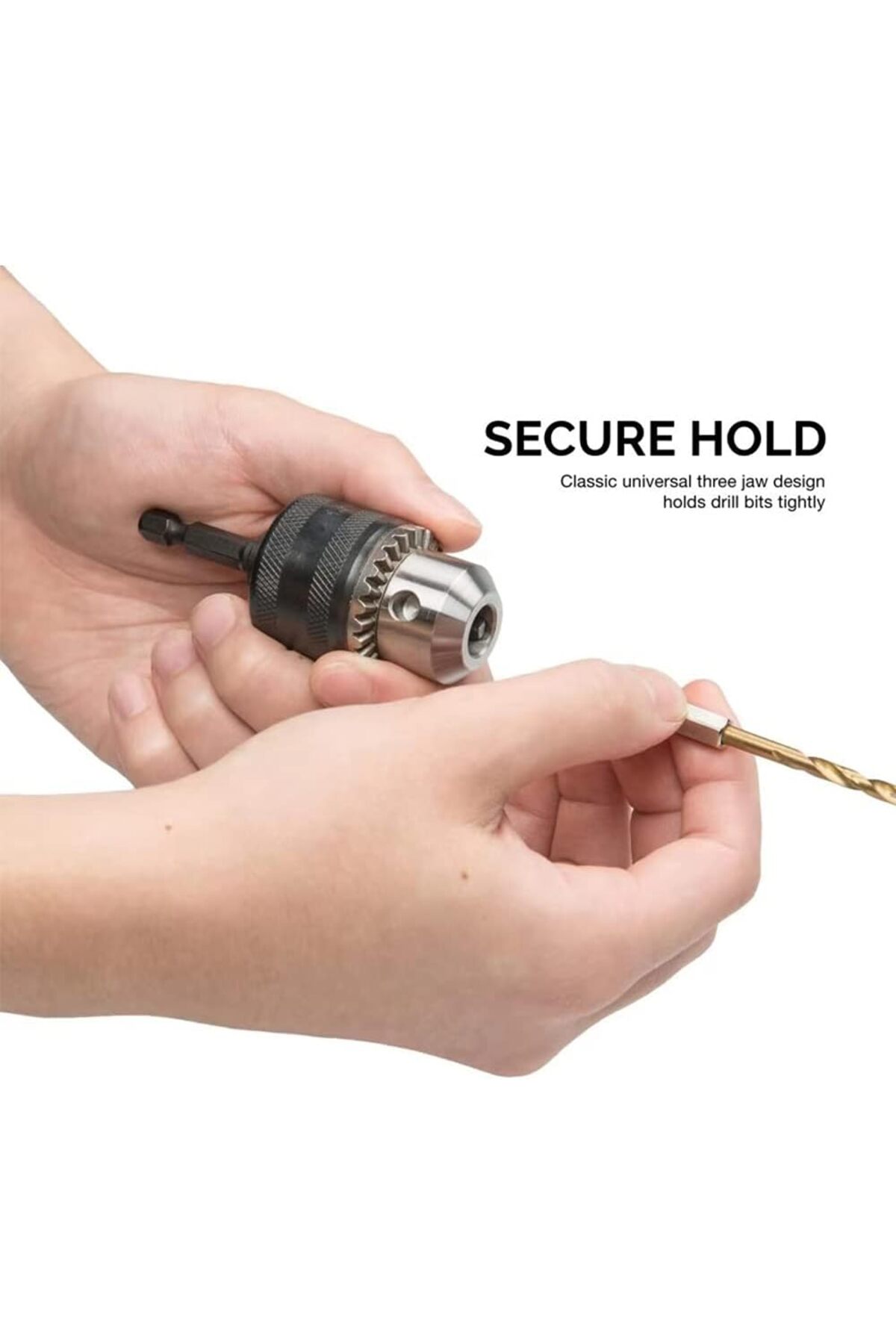 hex Matkap için 6gen Mandren ve adaptör 3/8 Dişli 1,5-10mm Kapasiteli Altıgen Şaftlı anahtarlı set