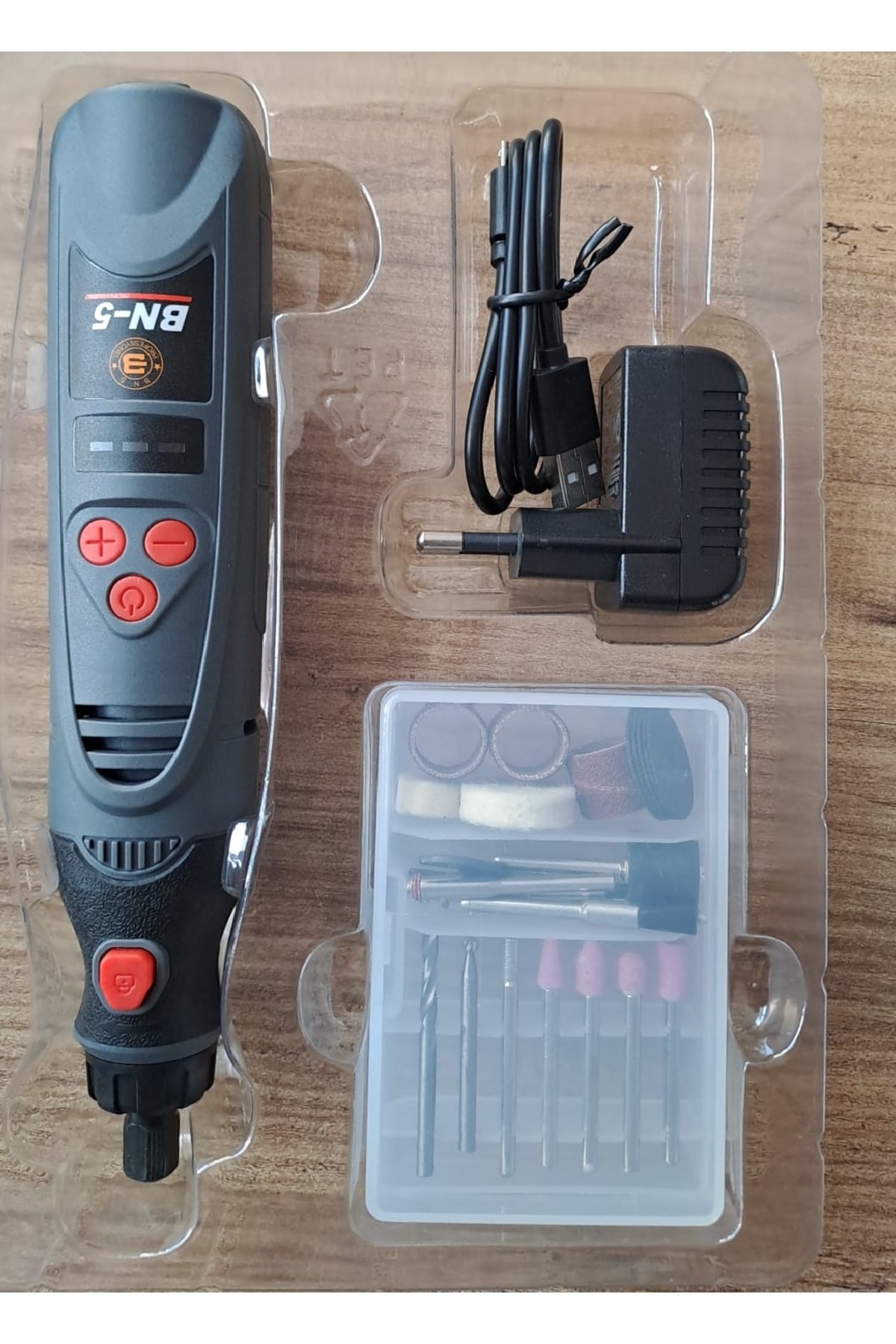 şarjlı avuç içi mini gravür makinesi 3.6v 23 parça oyma kesme zımparalama delme uç seti