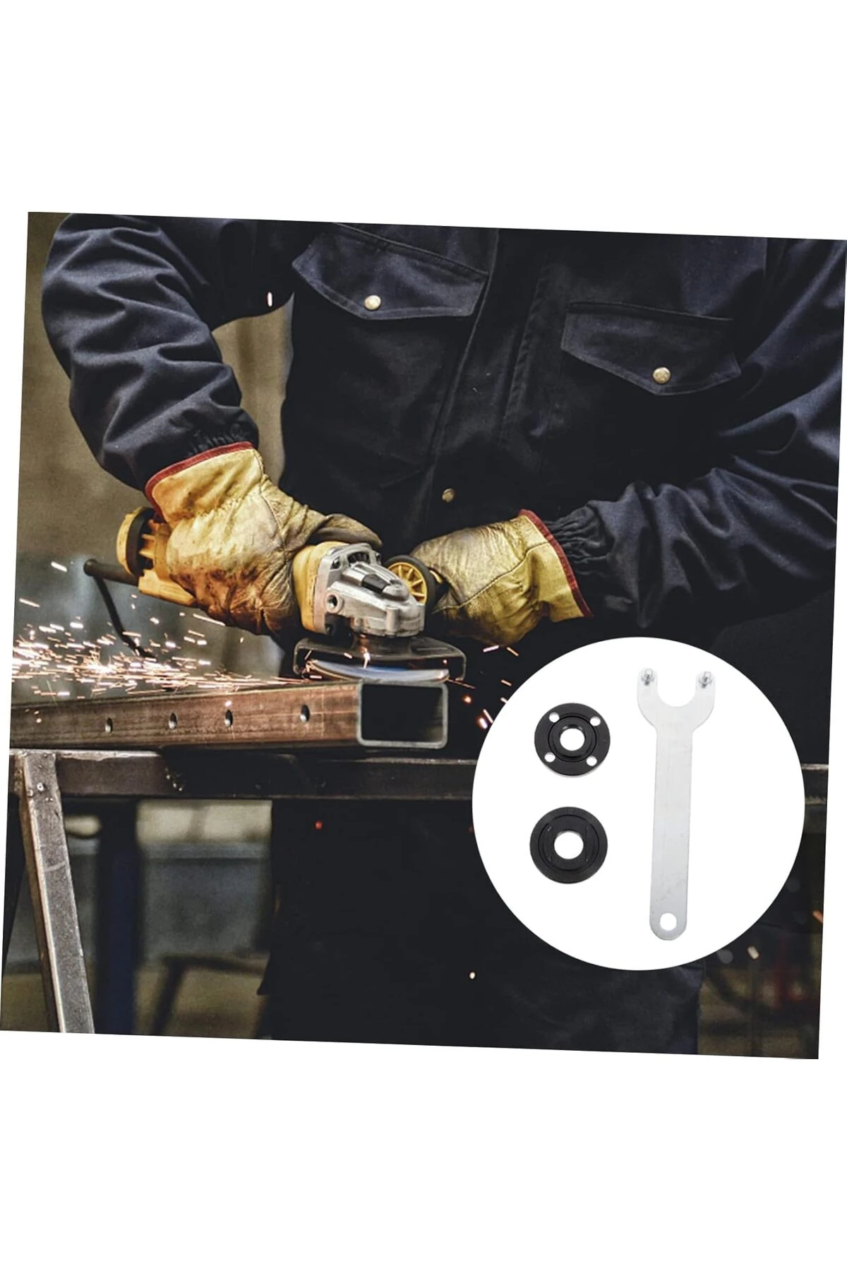 Öğütücü Anahtarı Avuç Taşlama Sıkıştırma Parçaları Açılı Taşlama Sıkma Somunu Yedek sıkma seti