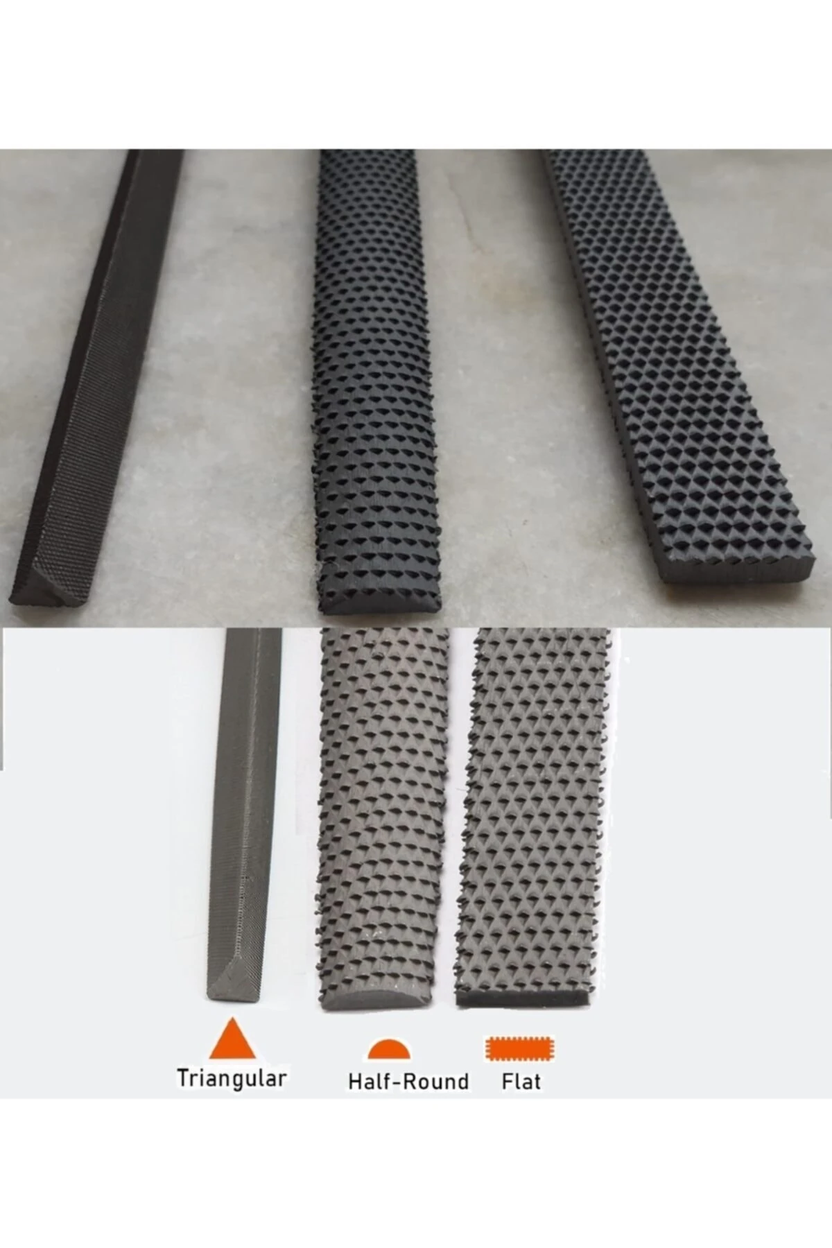 Hşap Törpü Metal Eğe Seti 32cm Büyük Boy 3 Gen Balık Sırtı Düz Törpü 3lü Takım Törpüleme Eğeleme