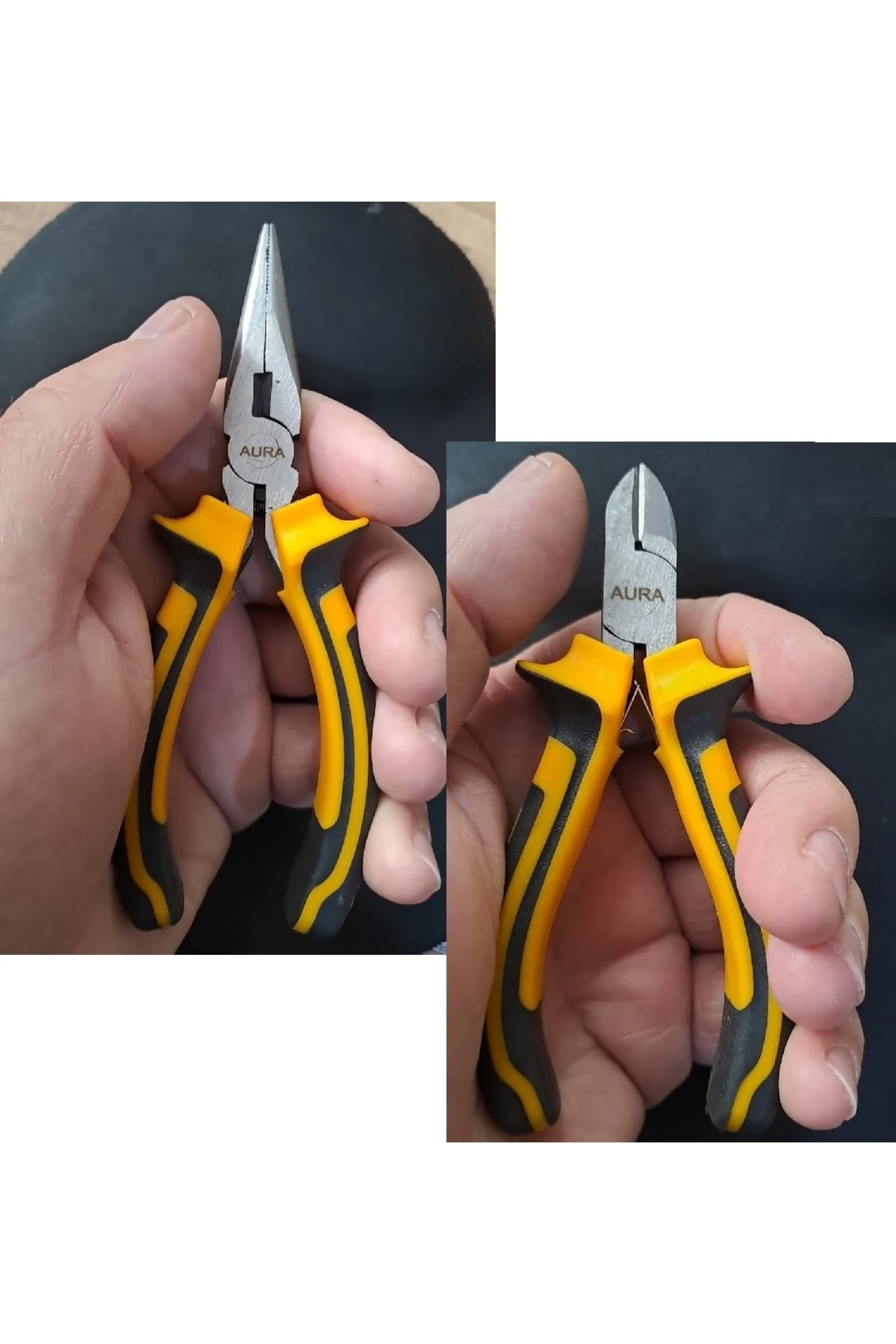 Diagonal Yaylı Çelik Mini Gargaburun Pense Yan Keski 2 Parça Elektronikçi Seti