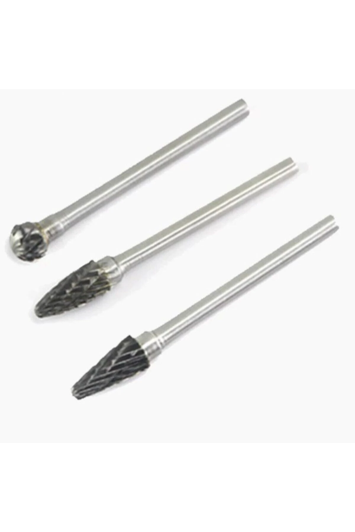 Kalıpçı Taşlama Carbide Cnc Router Için Freze Karbür Uç Sert Malzeme Takımı 3 Parça Set