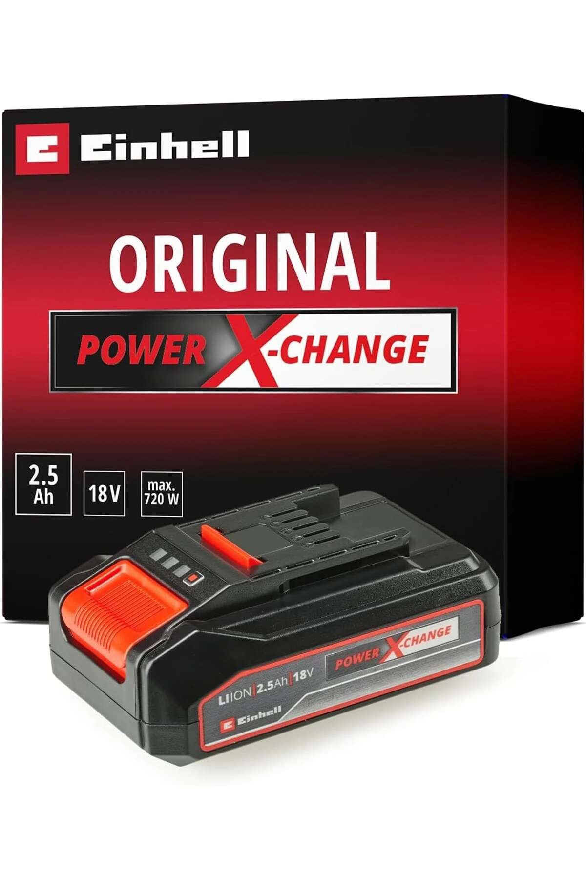 Einhell Şarjlı Matkap Için Yedek Batarya 18v Volt Şarjlı Makine Aküsü 5 pil grubu 2,5 Amper