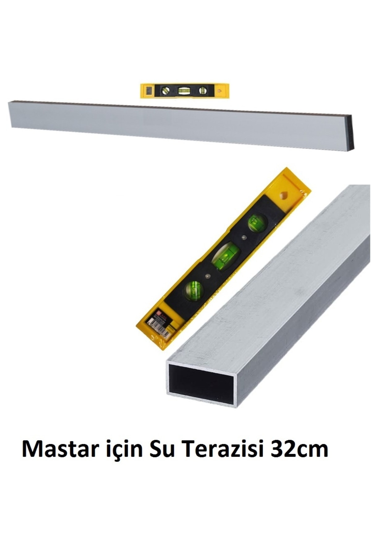 Inşaatcı Harç Sıvacı Malası 25cm Betoncu Kerpeteni Su Terazisi 3 Metre Set