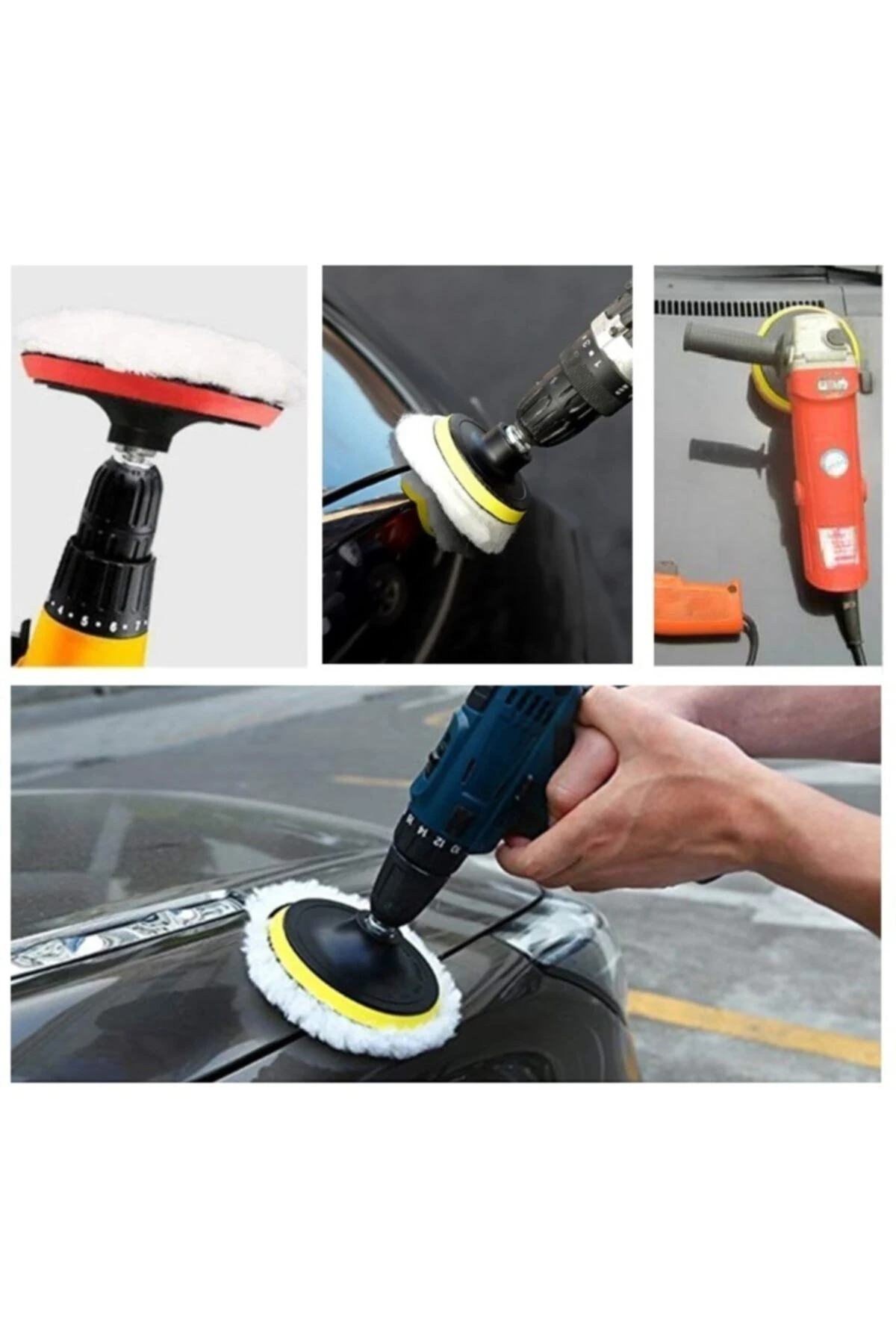 Oto Kaporta Boya Polisaj Seti + Pasta Cila Kir Çıkarma Araç Temizlik Seti