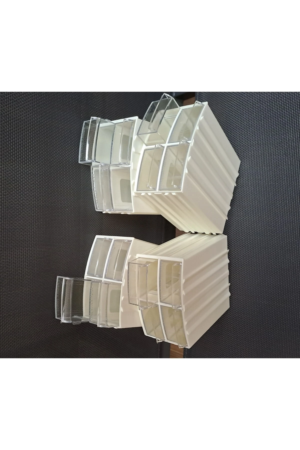 Şeffaf Çekmeceli Organizer Kutu 8 Kutu 32 Bölmeli Dremel Gravür Boncuk Mücevher Saklama Kutusu