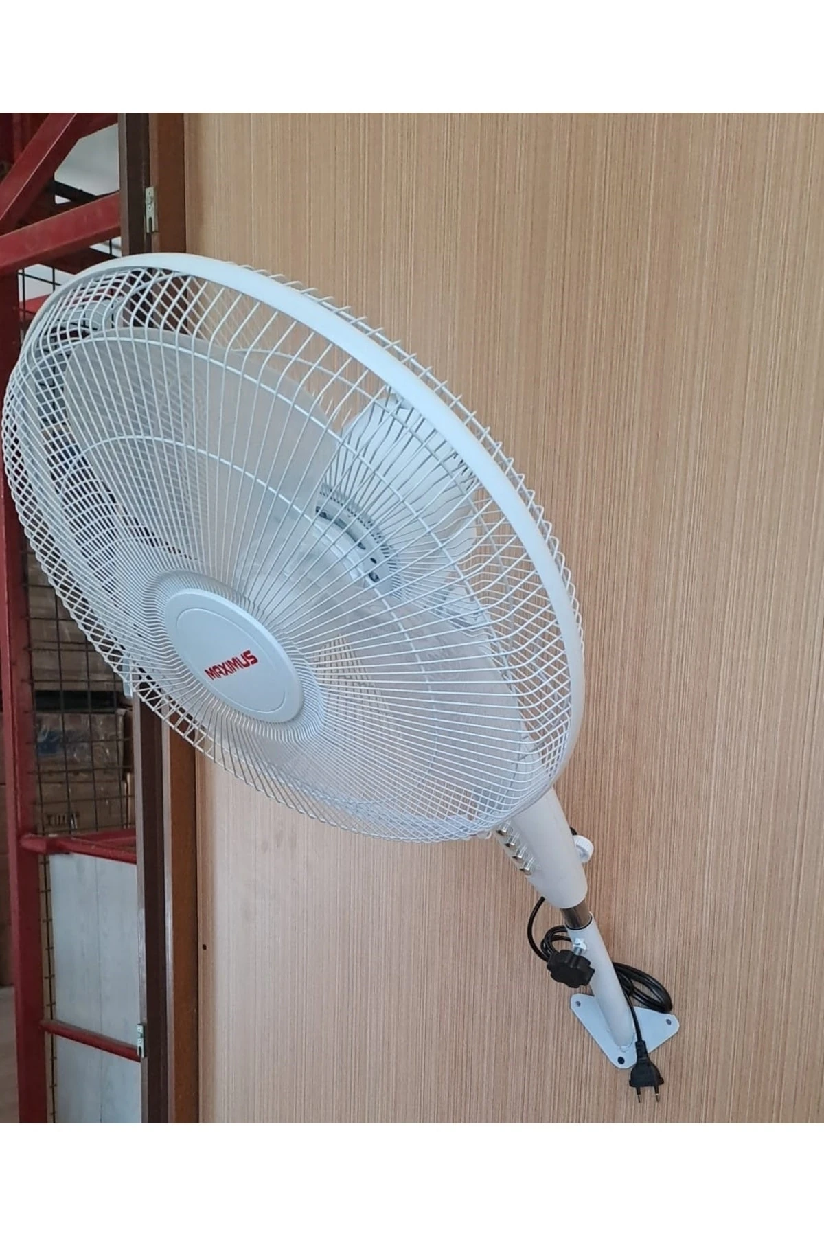 Duvar Montajlı Hava Vantilatörü Döner Kafa Duvar Için Pervane 40cm 55w Siyah Rüzgar Fanı