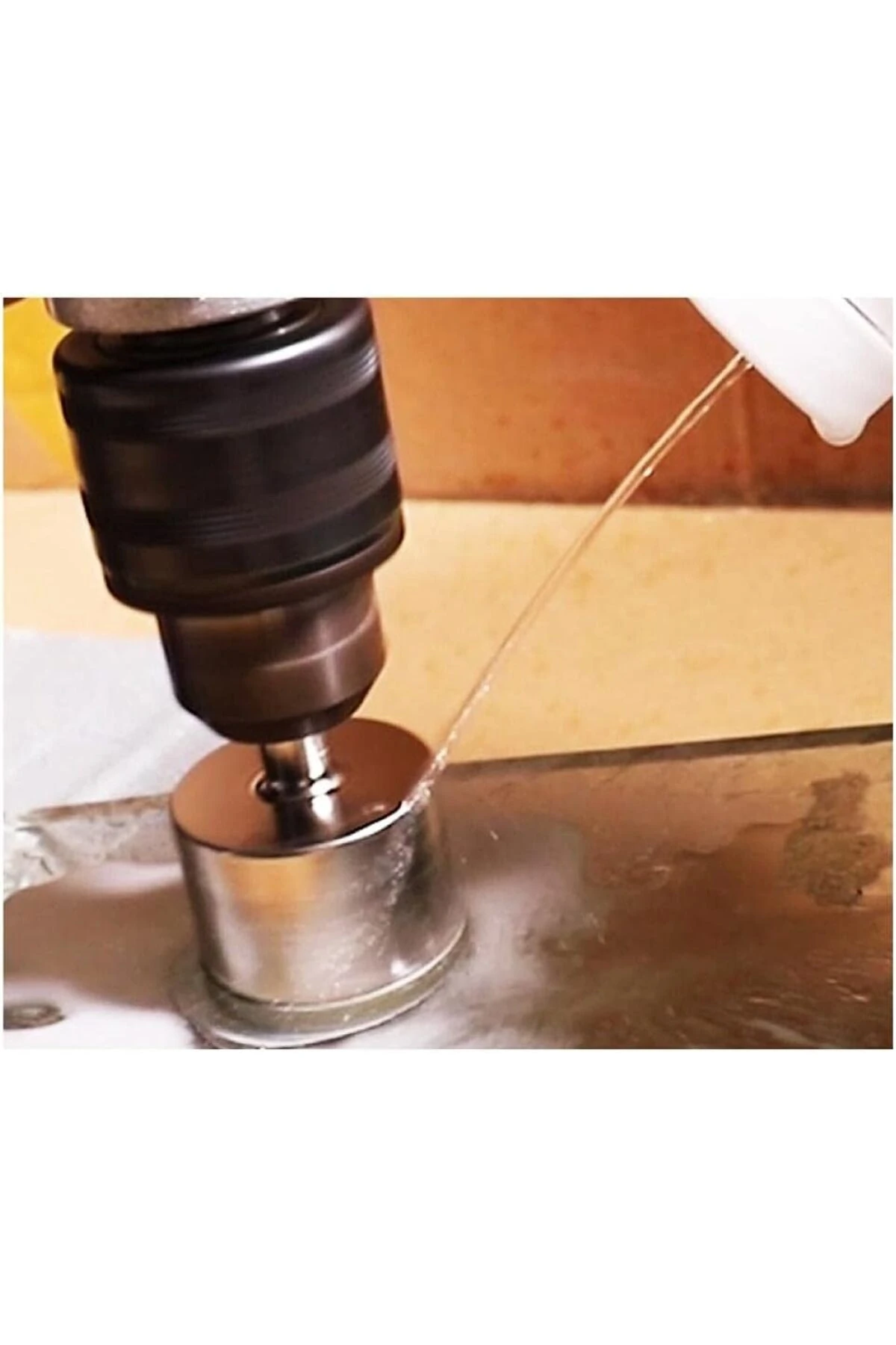 Mermer Granit Fayans Porselen Cam 70mm Yuvarlak Delme Pancı Elmas Uçlu Delik Açma Karot Matkap Ucu