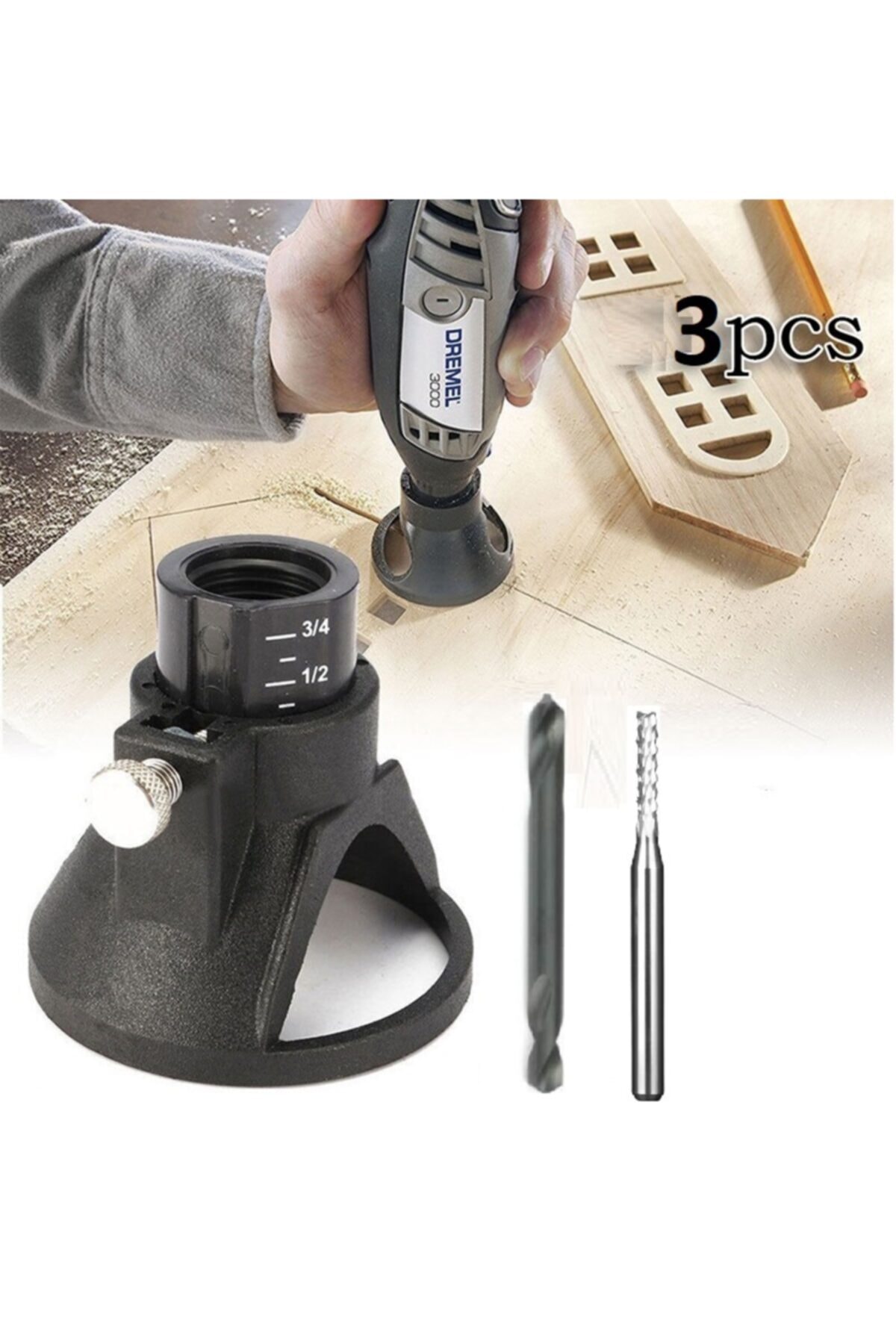 Dremel Ve Benzeri Mini Taşlama Için Dik Delme Ve Karbür Uç Fayans Kesme Derz Temizleme Cnc Karbit