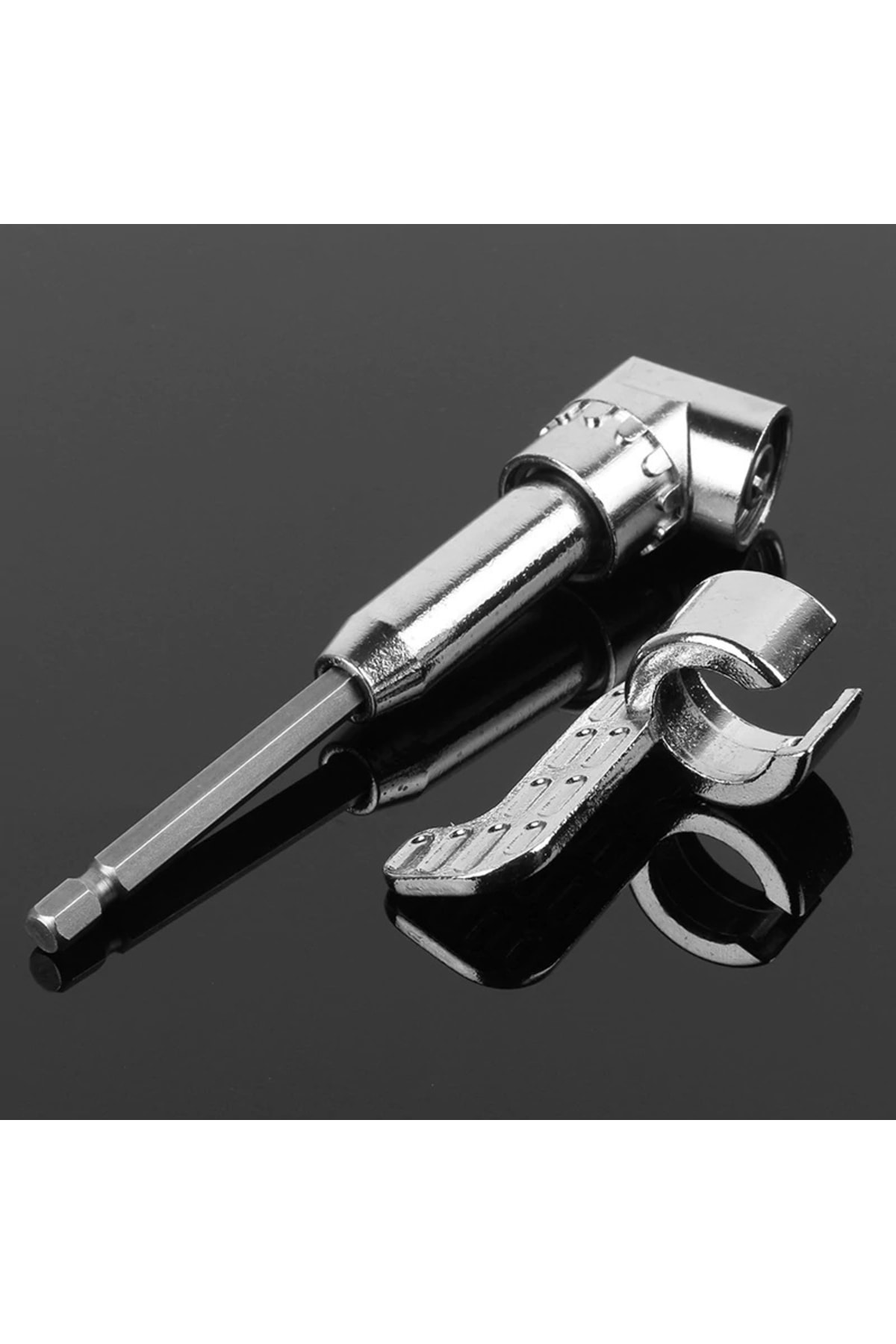 Altıgen 1/4 Hex Bit Uzatma Adaptörü 5li Titanyum Matkap Ucu Seti Köşe Delme Vidalama Aparatı Altıgen