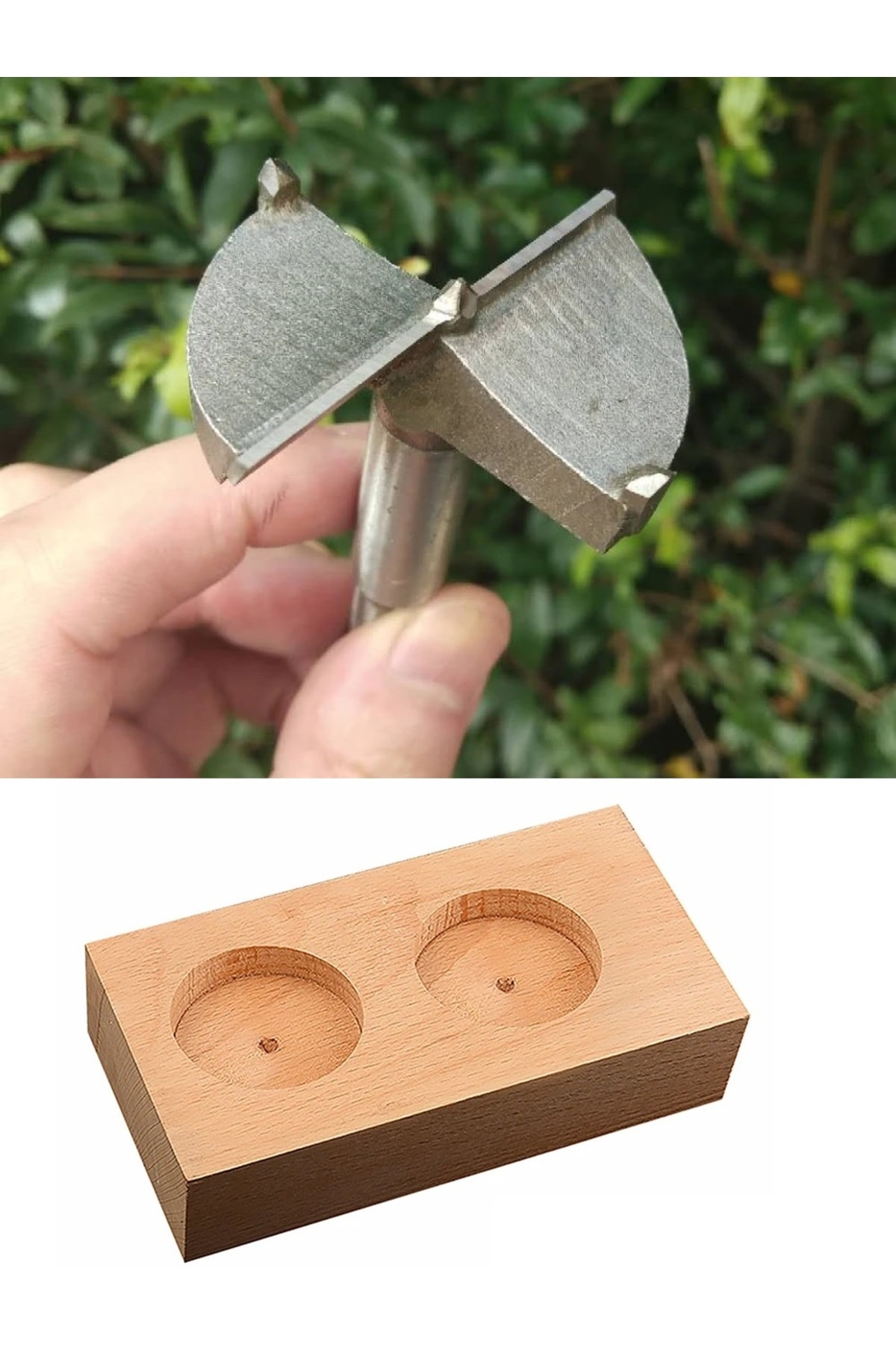 Tas Mum Saksı Yuva Açmak Için Ahşap Freze Pancı 90mm Panç Matkap Ucu