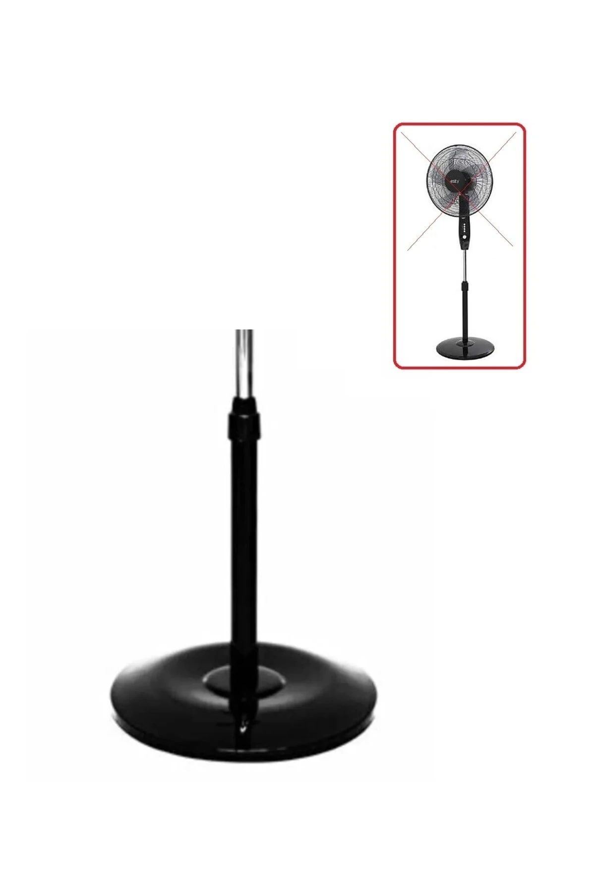 Vantilatör Ayağı Teleskopik Borulu Simit Ayak Fan Pervane Ayak 38cm Çap 70cm Uzunluk