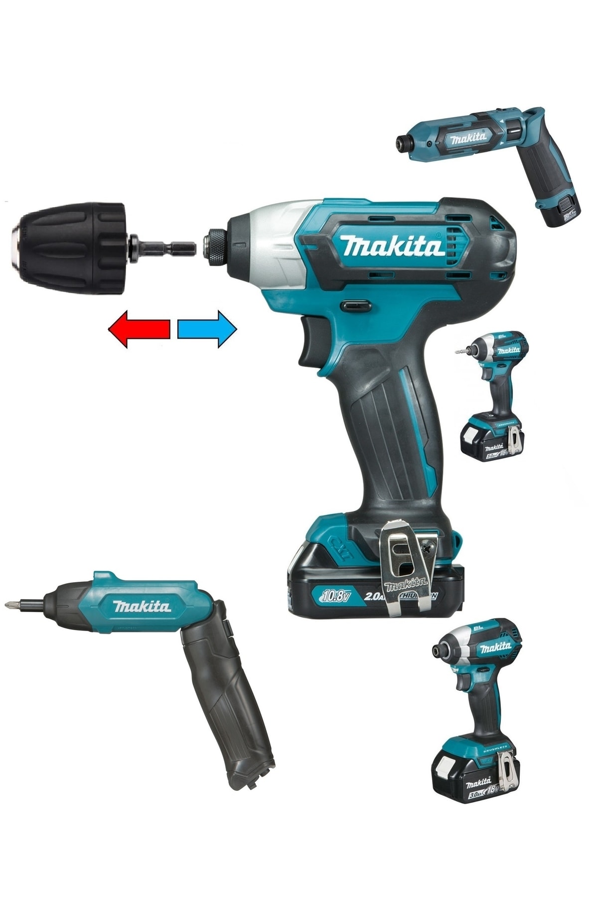 Makita Dtd146sfe3 Td110dwae Dtw1001rtj Td110dwae Dtd154rfj Df033dwae Td090dwe Akülü Şarjlı Mandren