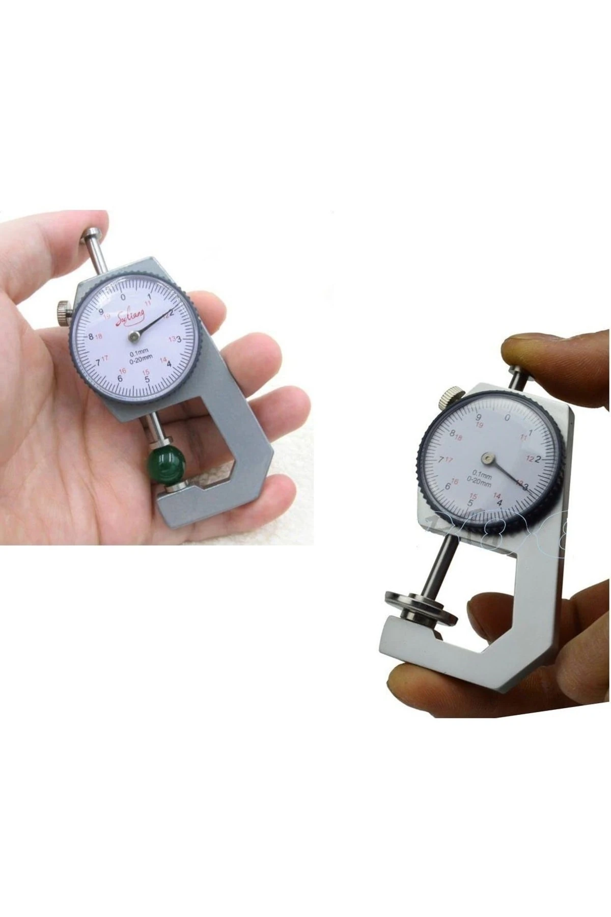 Mekanik Mikrometre Kalınlık Ölçer Hassas ölçüm kumpas 0-10 mm 0.01 mm ölçme